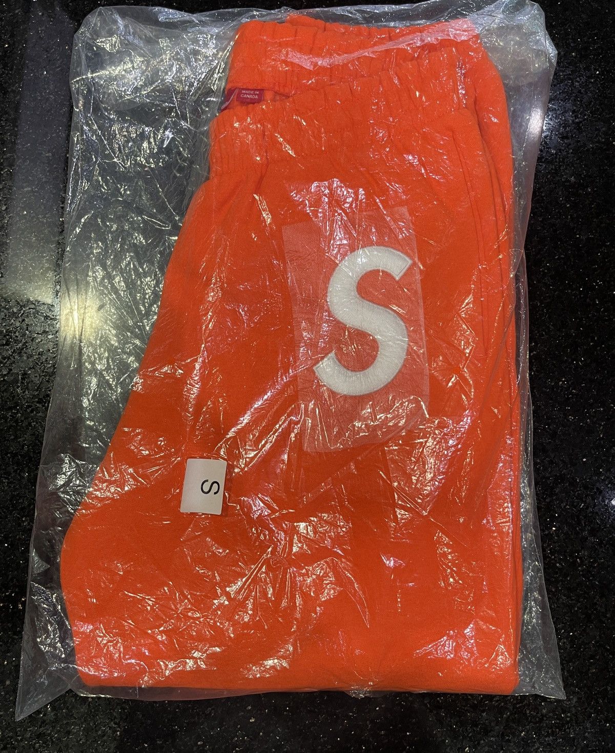 Supreme Supreme S Logo Sweatpant 'Bright Orange' Size US 30 / EU 46 - 3 Thumbnail
