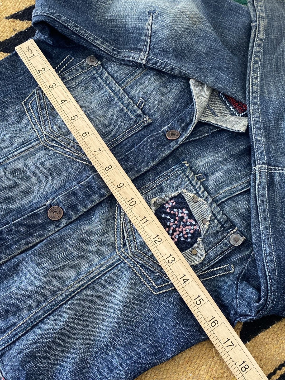 Marithe + Francois Girbaud Marithe + Francois Girbaud 00s Cropped Denim Jacket Size S / US 4 / IT 40 - 5 Thumbnail