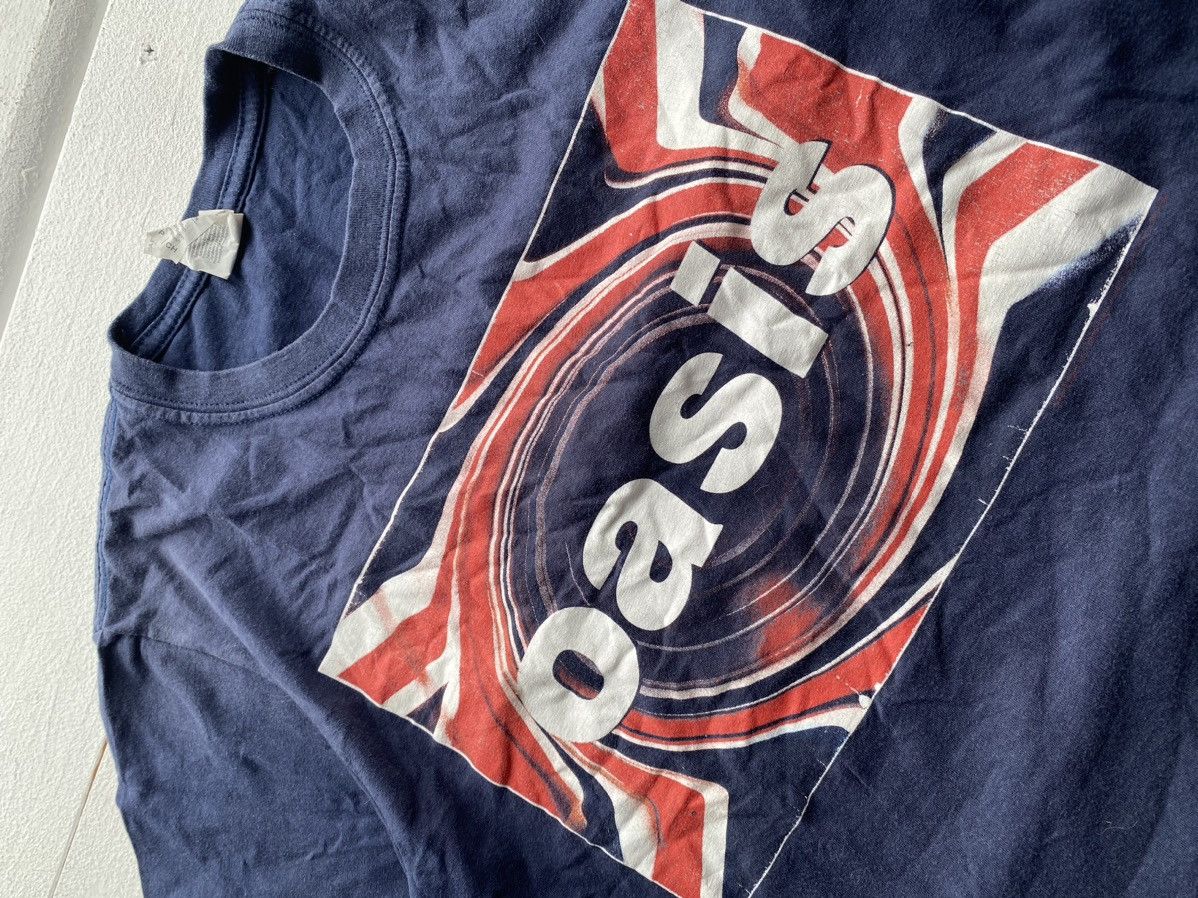 Band Tees × Vintage 🔥00s Oasis Band Blue Mens Shirt Size US S / EU 44-46 / 1 - 2 Thumbnail