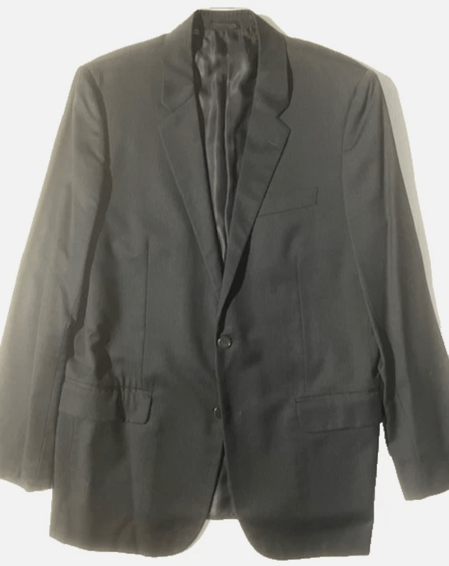 Helmut Lang HELMUT LANG Archival Grey Mini Stripe Wool Blazer Jacket Size 42R - 1 Thumbnail