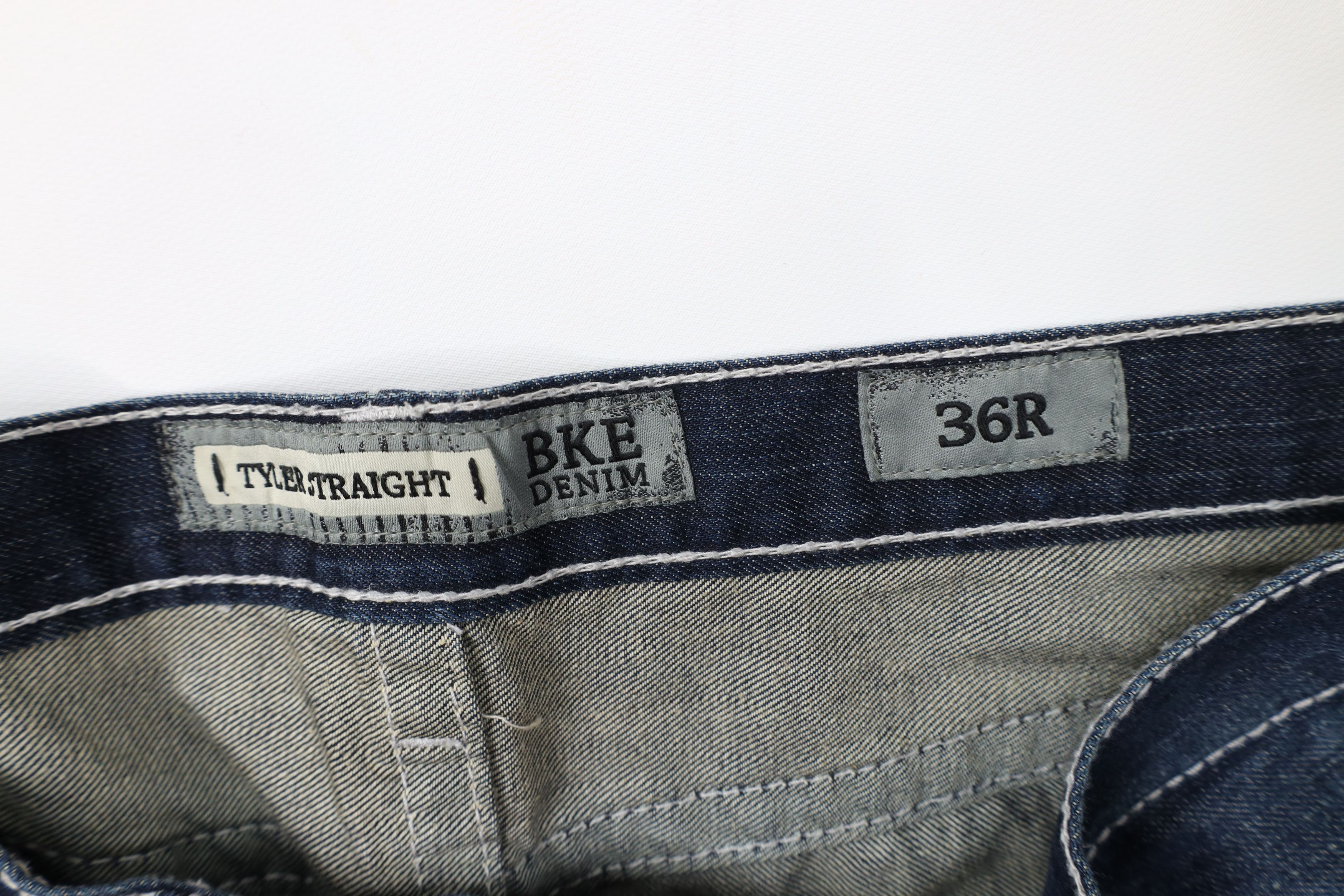 Vintage Buckle BKE Thick Stitch Tyler Straight Leg Denim Jeans Size US 36 / EU 52 - 9 Thumbnail