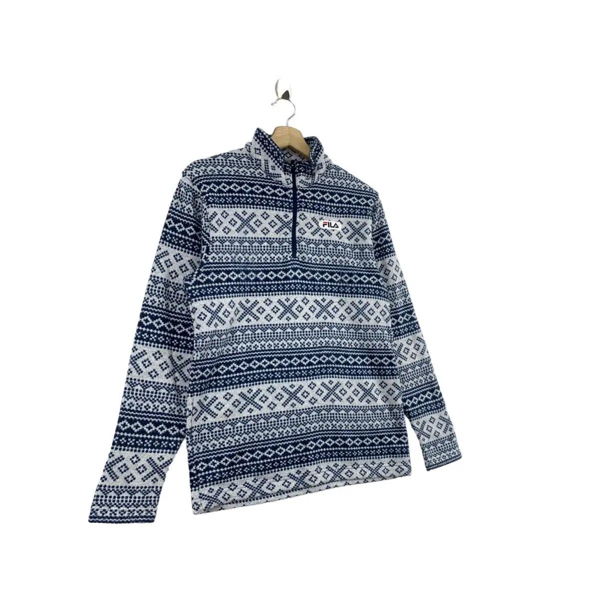Fila FILA Navajo Aztec Native Design Half Zipper Knitwear Fleece Size US M / EU 48-50 / 2 - 5 Thumbnail