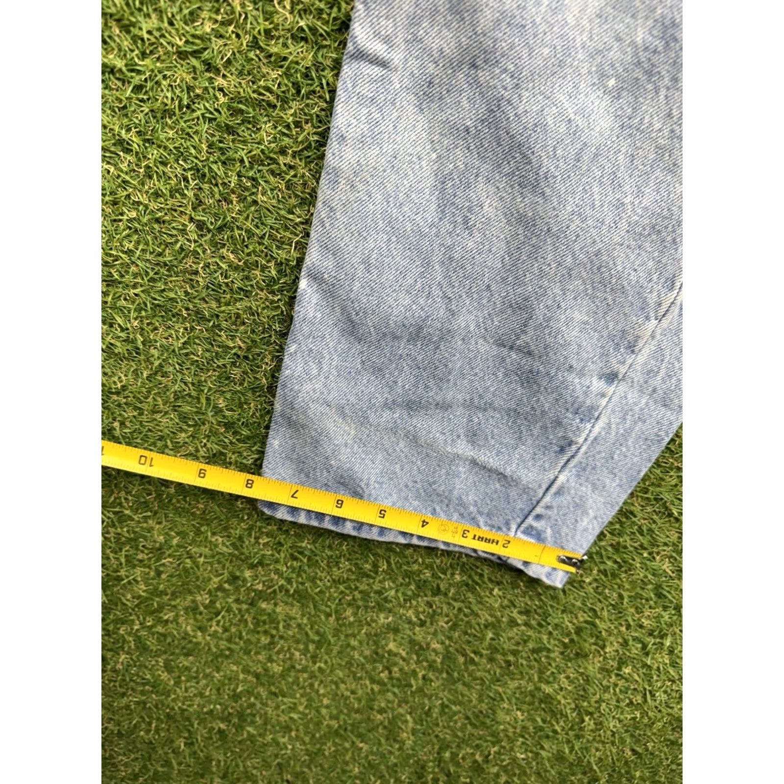 Levi's VINTAGE Levi's 505 Jeans Mens 38x32 Straight Orange Tab 90s USA Made Light Wash Blue Denim Jeans Mens DF Size US 38 / EU 54 - 7 Thumbnail