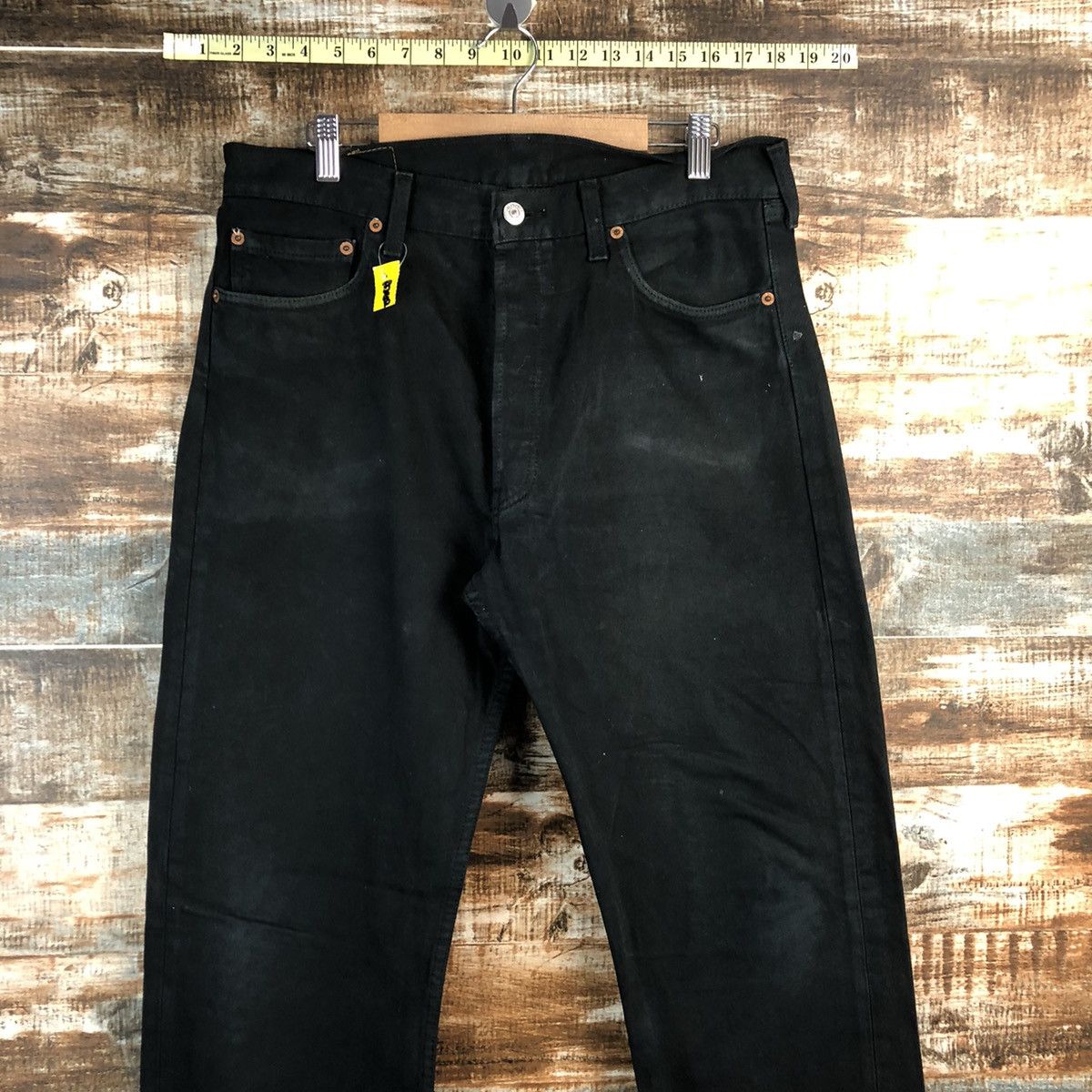 Levi's Levis Black vintage jeans Denim Pants #A2602 Size US 34 / EU 50 - 4 Thumbnail