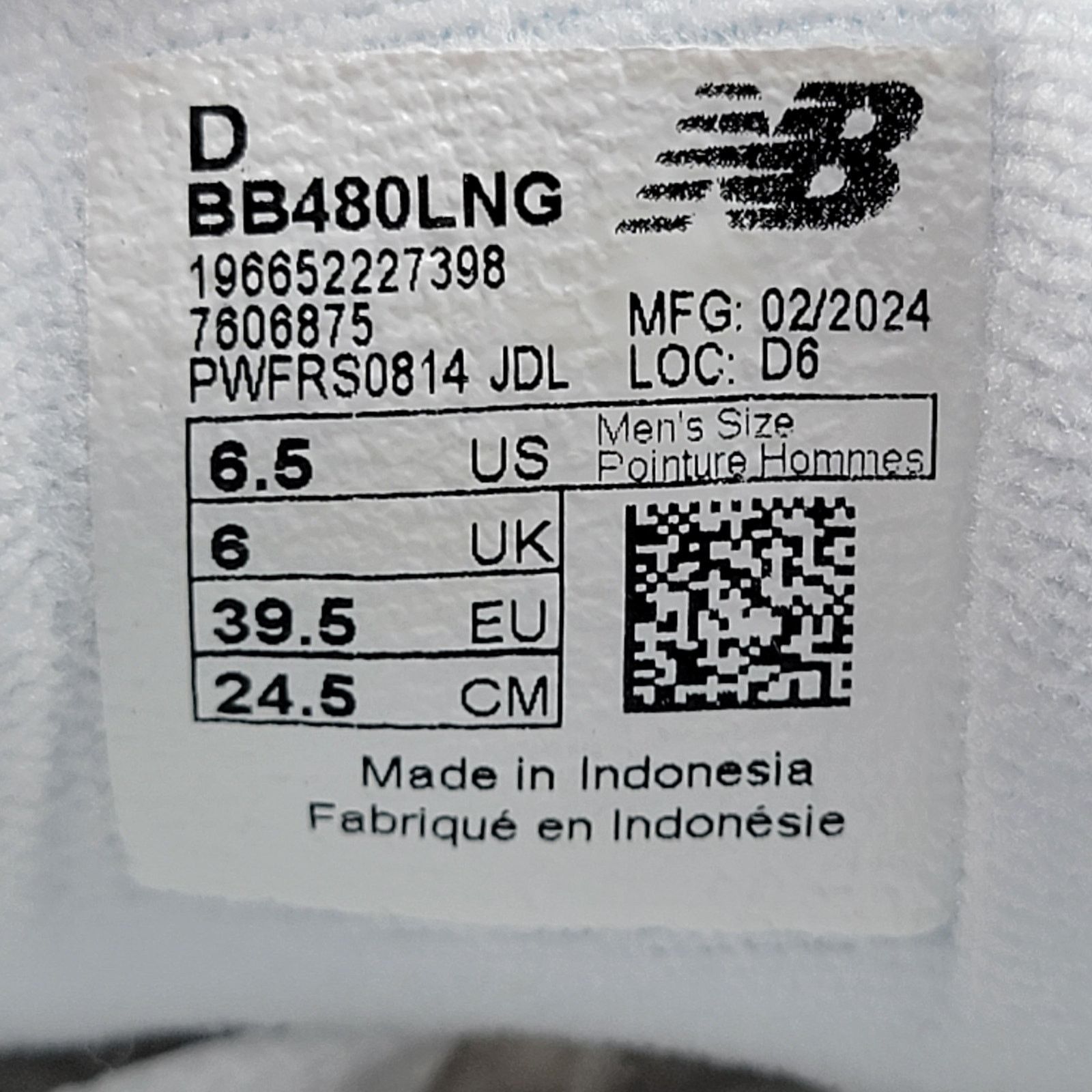New Balance New Balance 480 White/Green Sneakers BB480LNG Men Sz 6.5 NIB Size US 6.5 / EU 39-40 - 7 Thumbnail