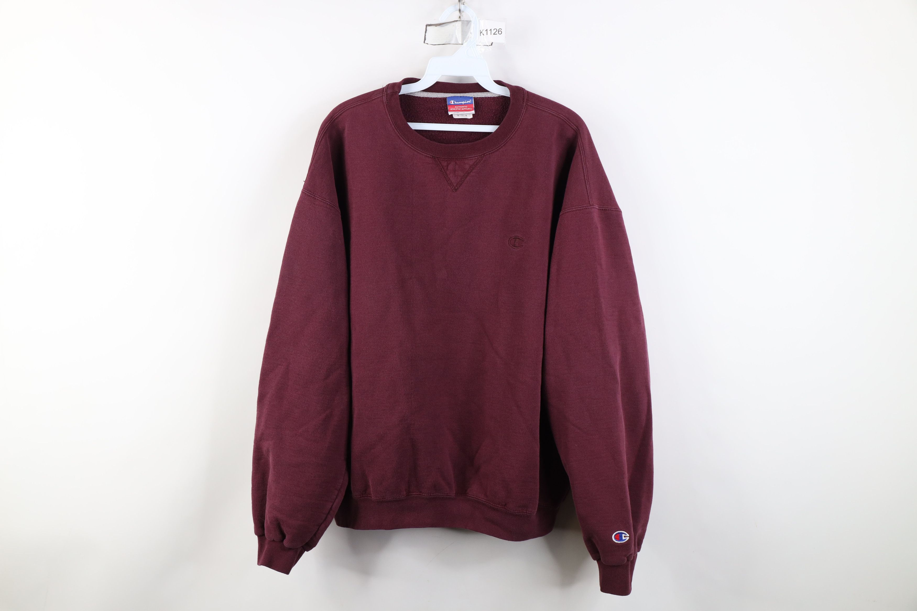 Champion Vintage 90s Y2K Champion Monochrome Crewneck Sweatshirt Size US XL / EU 56 / 4 - 1 Thumbnail
