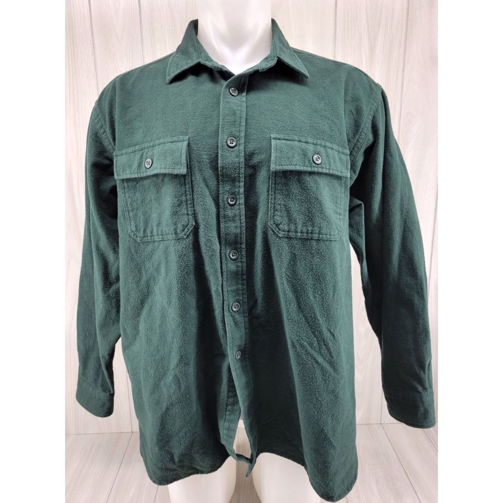 Vintage VINTAGE? No. (But follow structure) LL BEAN CHAMOIS Fleece Button Down Long Sleeve Shirt Jacket Men XL Regular Size US XL / EU 56 / 4 - 2 Thumbnail