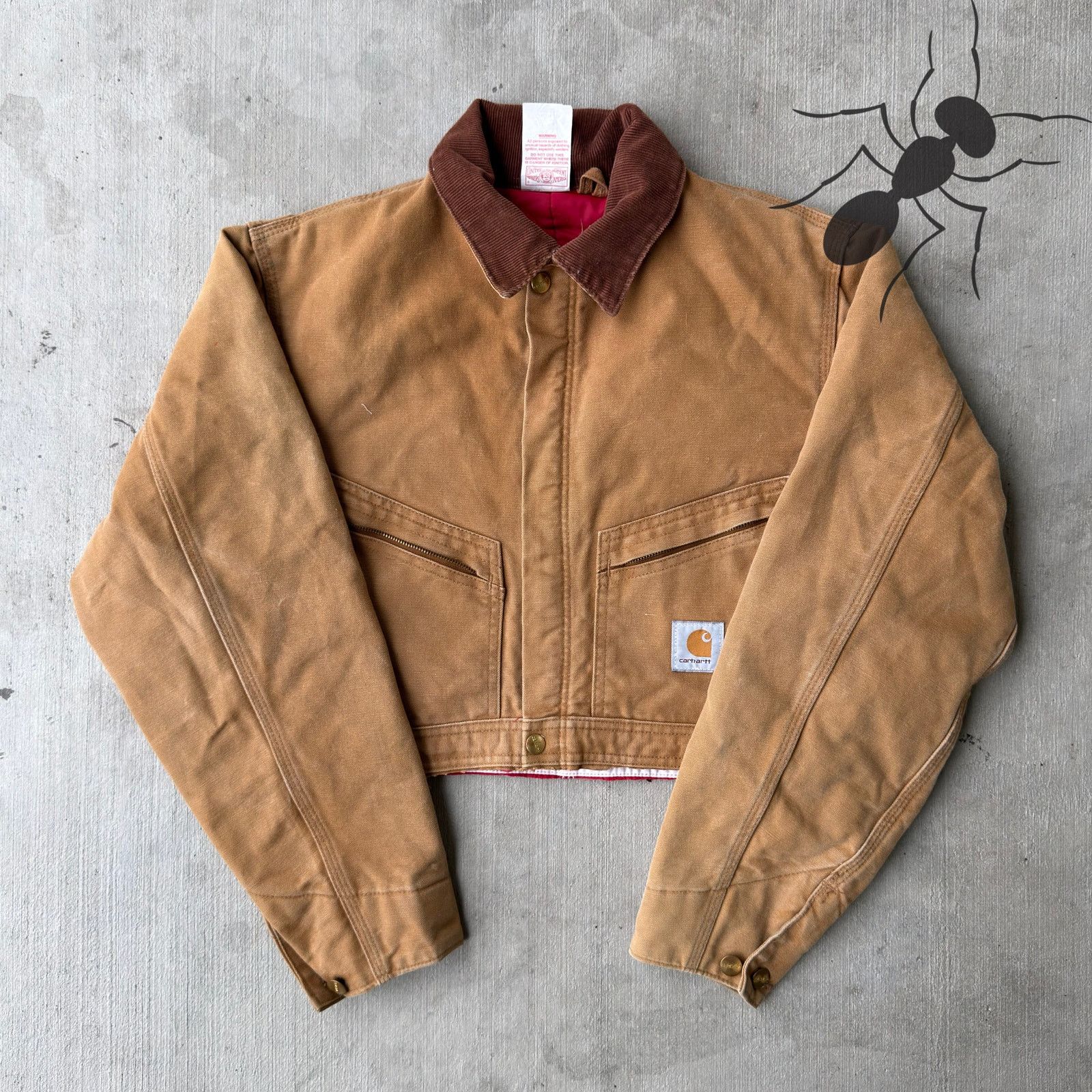 Carhartt × Vintage Carhartt brown cropped Detroit style work wear jacket Size US S / EU 44-46 / 1 - 1 Thumbnail
