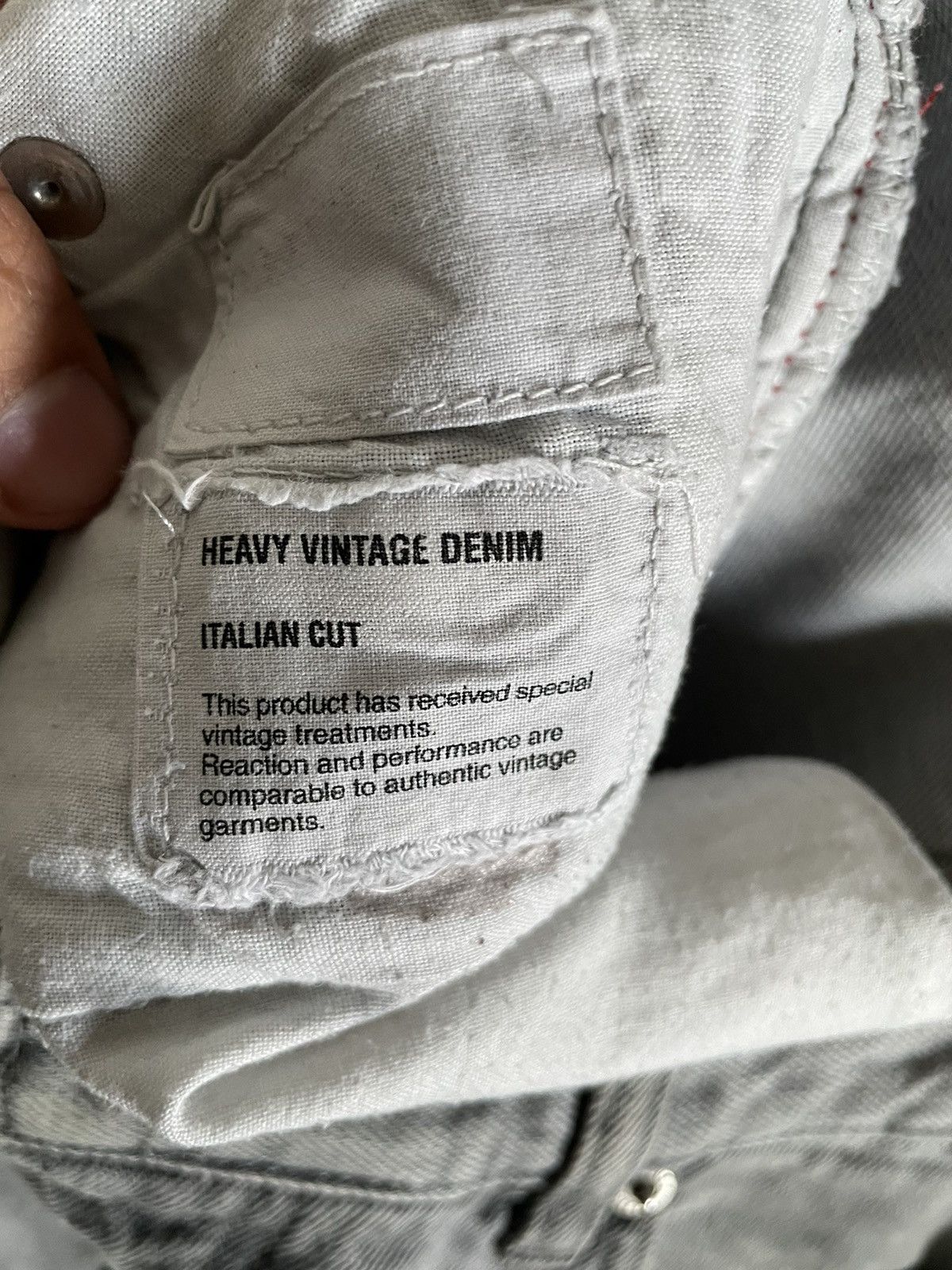 Helmut Lang Helmut Lang Grey Italian Cut Denim Size US 33 - 3 Thumbnail