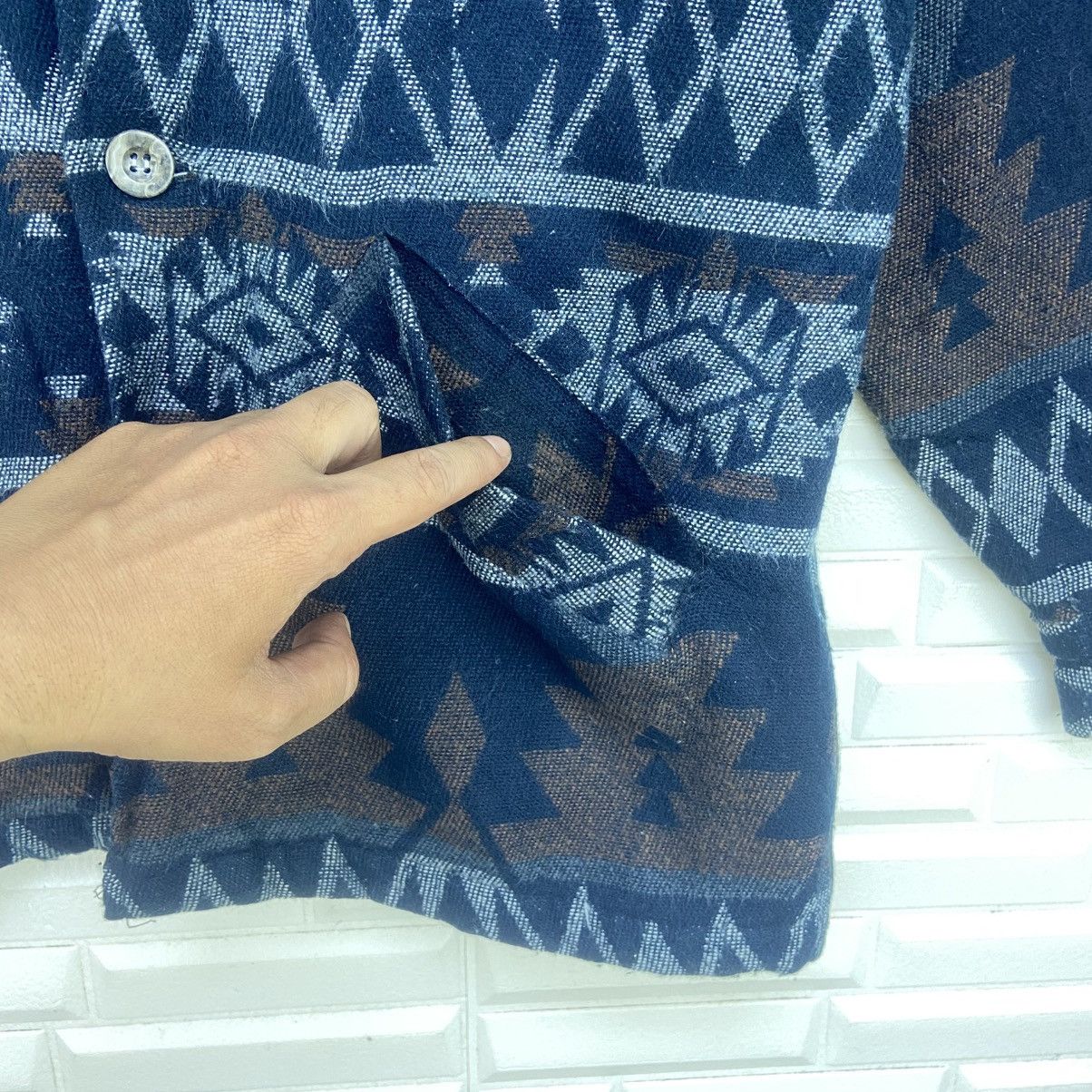 Japanese Brand Vintage Japanese Brand Jungle Storm Native Fleece Jacket Size US S / EU 44-46 / 1 - 8 Thumbnail