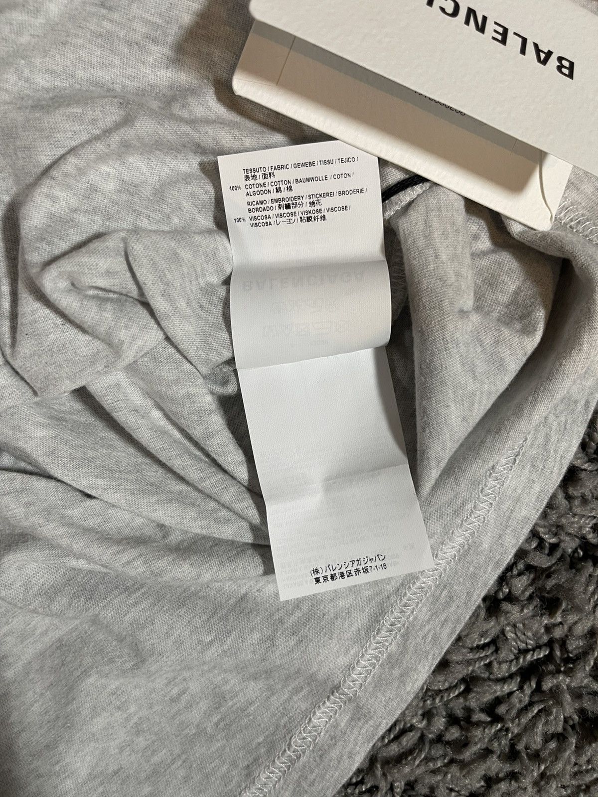 Balenciaga Balenciaga Embroidered Vintage Jersey T-Shirt Pale Heather Size M / US 6-8 / IT 42-44 - 11 Thumbnail