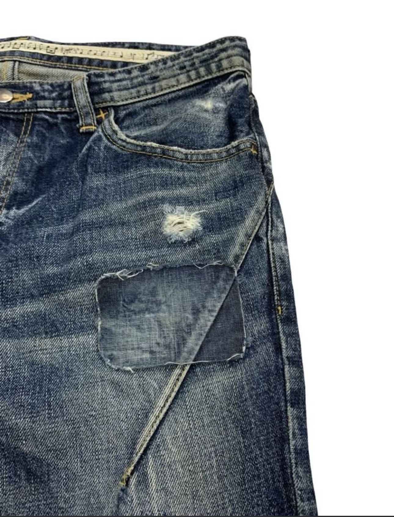 Number (N)ine NUMBER NINE N(N) DISTRESSED PATCHWORK DENIM W30 Size US 30 / EU 46 - 6 Thumbnail