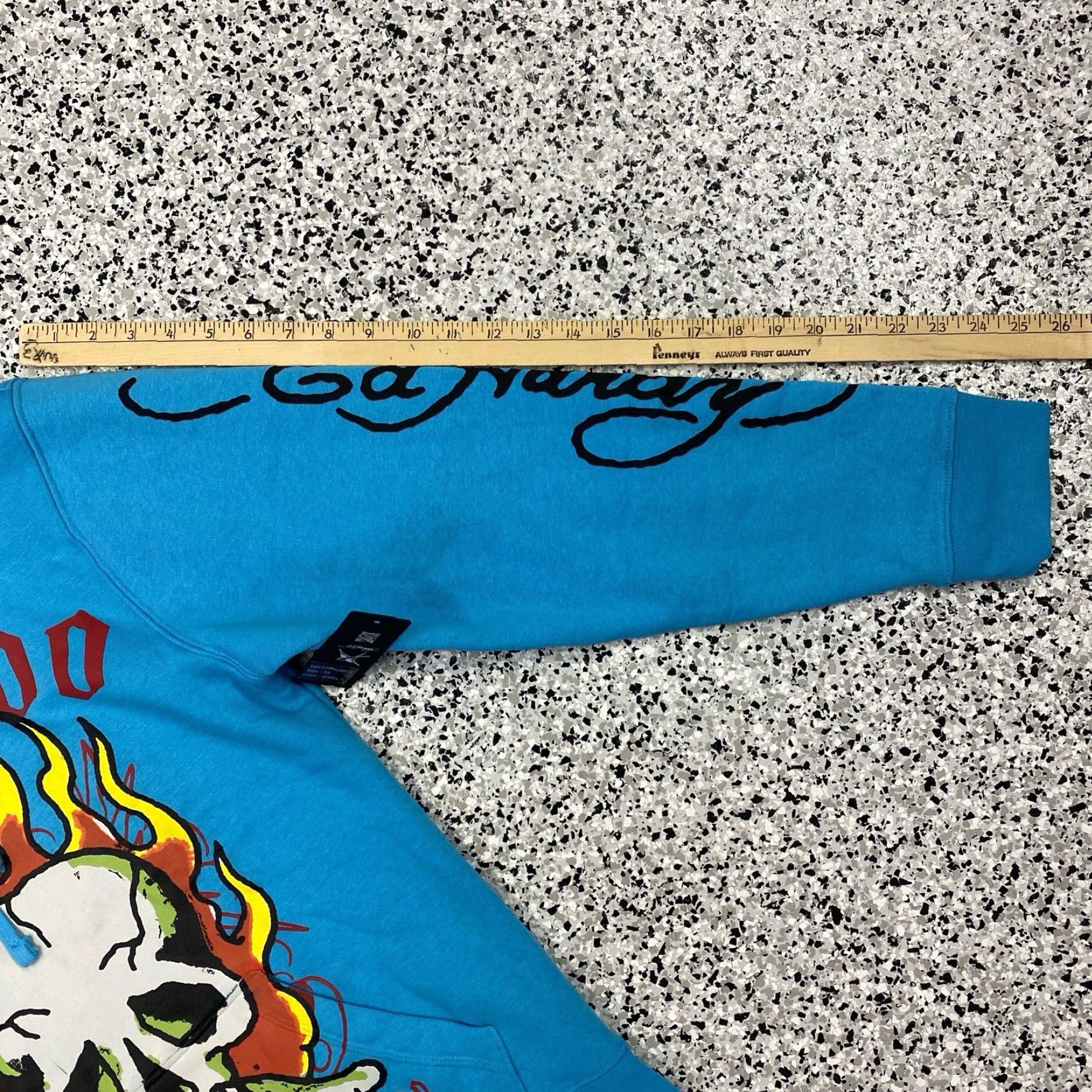 Ed Hardy Ed Hardy Hoodie Mens Medium Blue Skull Flames Tattoo Pullover Sweatshirt NWT Size US M / EU 48-50 / 2 - 5 Thumbnail