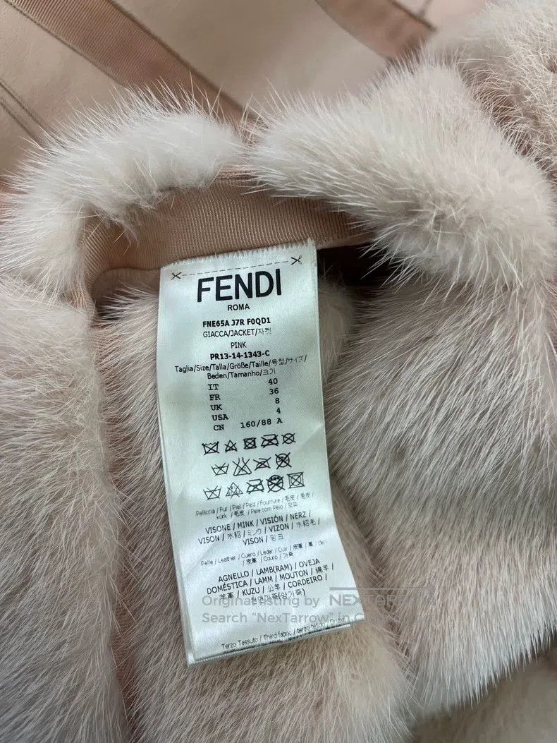Fendi Fendi Light pink mink fur coat Size XS / US 0-2 / IT 36-38 - 5 Thumbnail