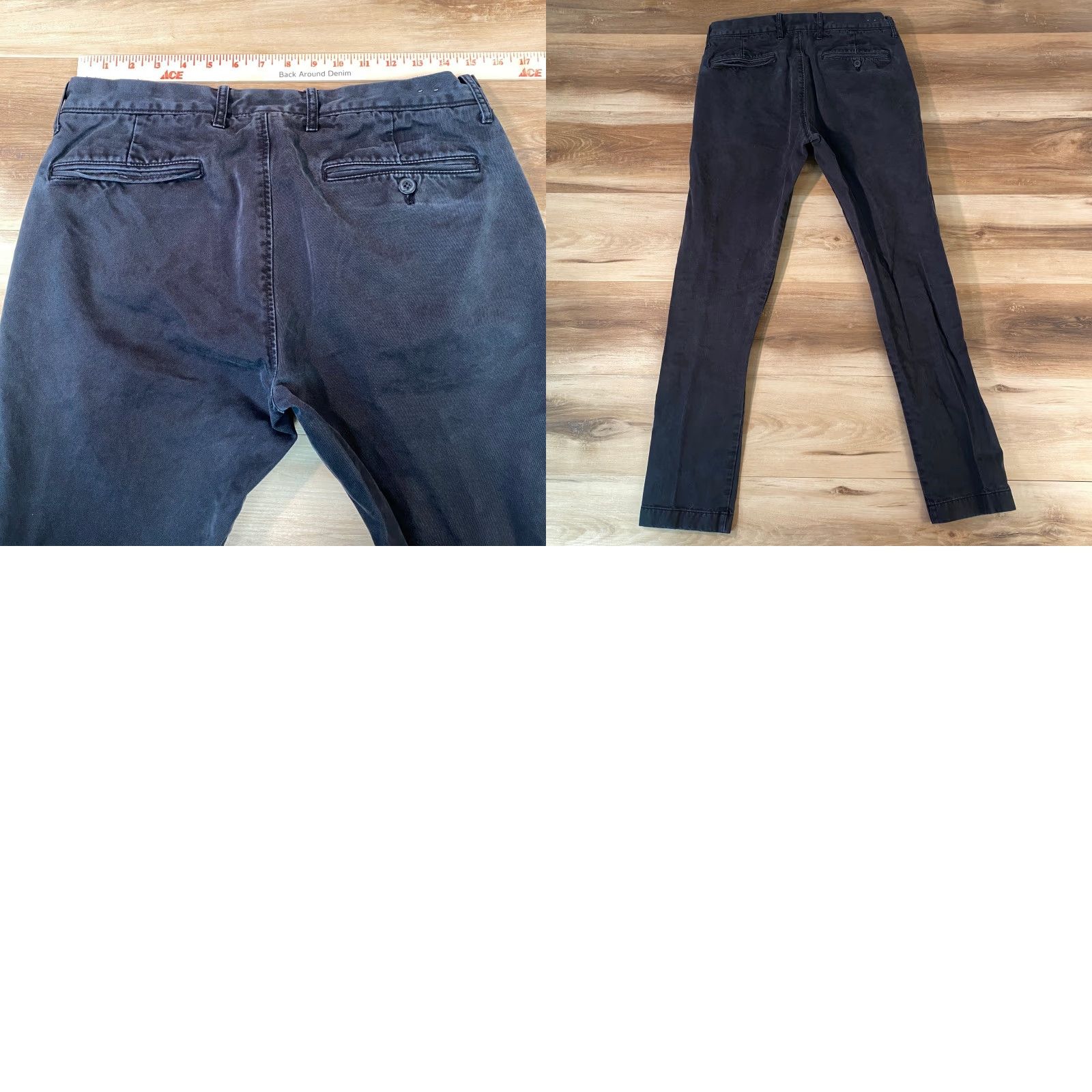 J.Crew J.Crew 484 Slim Fit Chino Pants Mens 31 x 30 Black Cotton Twill Size US 31 - 8 Thumbnail
