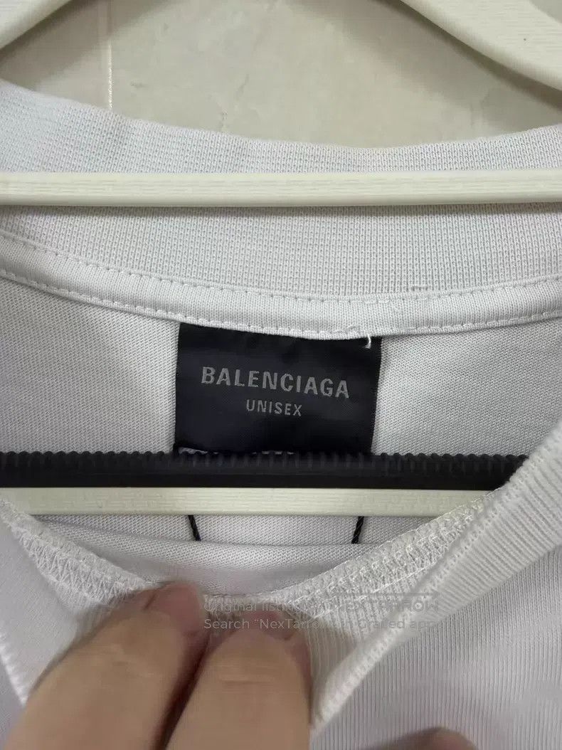 Balenciaga Balenciaga Tape Logo Short Sleeve T-Shirt Size US S / EU 44-46 / 1 - 3 Thumbnail
