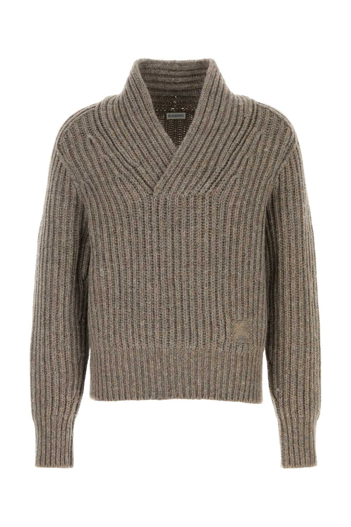 Burberry Dove Grey Wool Sweater Size US M / EU 48-50 / 2 - 1 Thumbnail