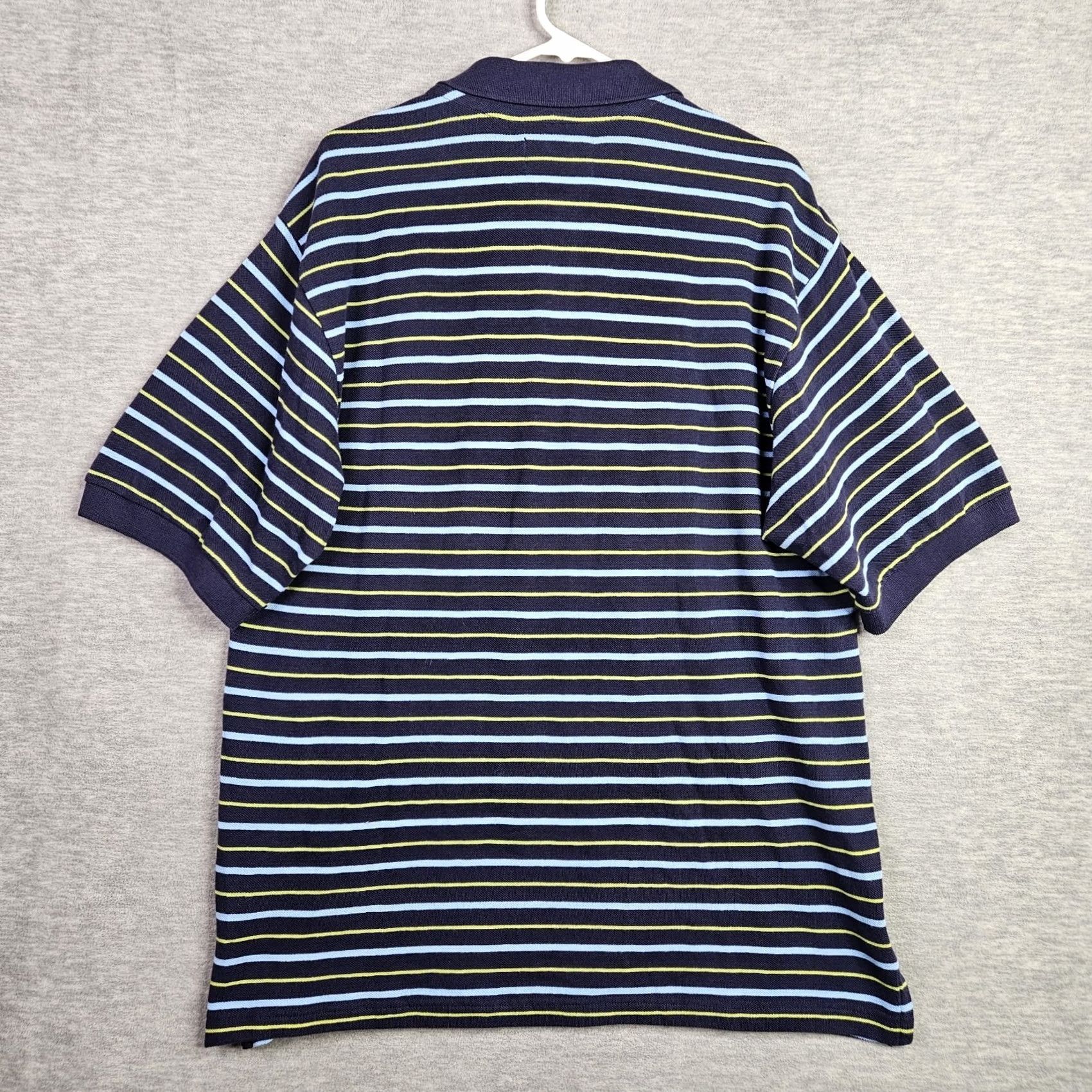 Vintage RedHead Polo Shirt Adult L Navy Green blue Stripes Collared Pullover Mens Size US L / EU 52-54 / 3 - 2 Thumbnail