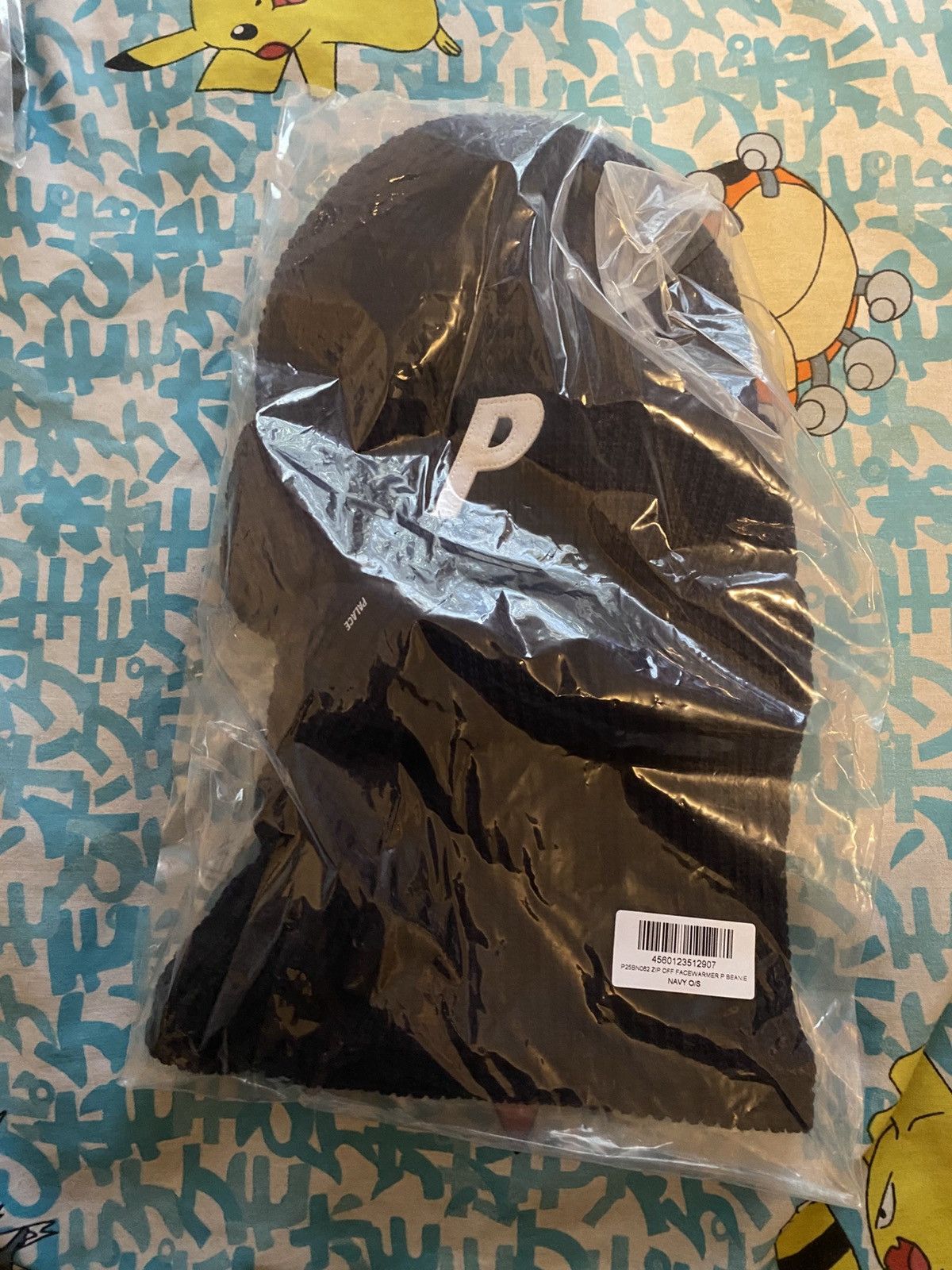 Palace Palace Skateboards Zip Off Facewarmer P Beanie Navy Blue Size ONE SIZE - 4 Thumbnail
