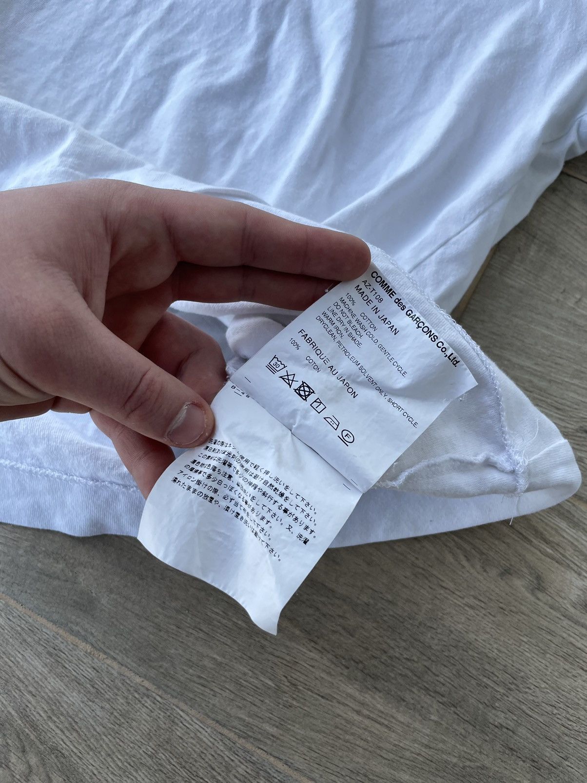 Comme des Garcons Comme Des Garçons White T shirt Size US M / EU 48-50 / 2 - 11 Thumbnail