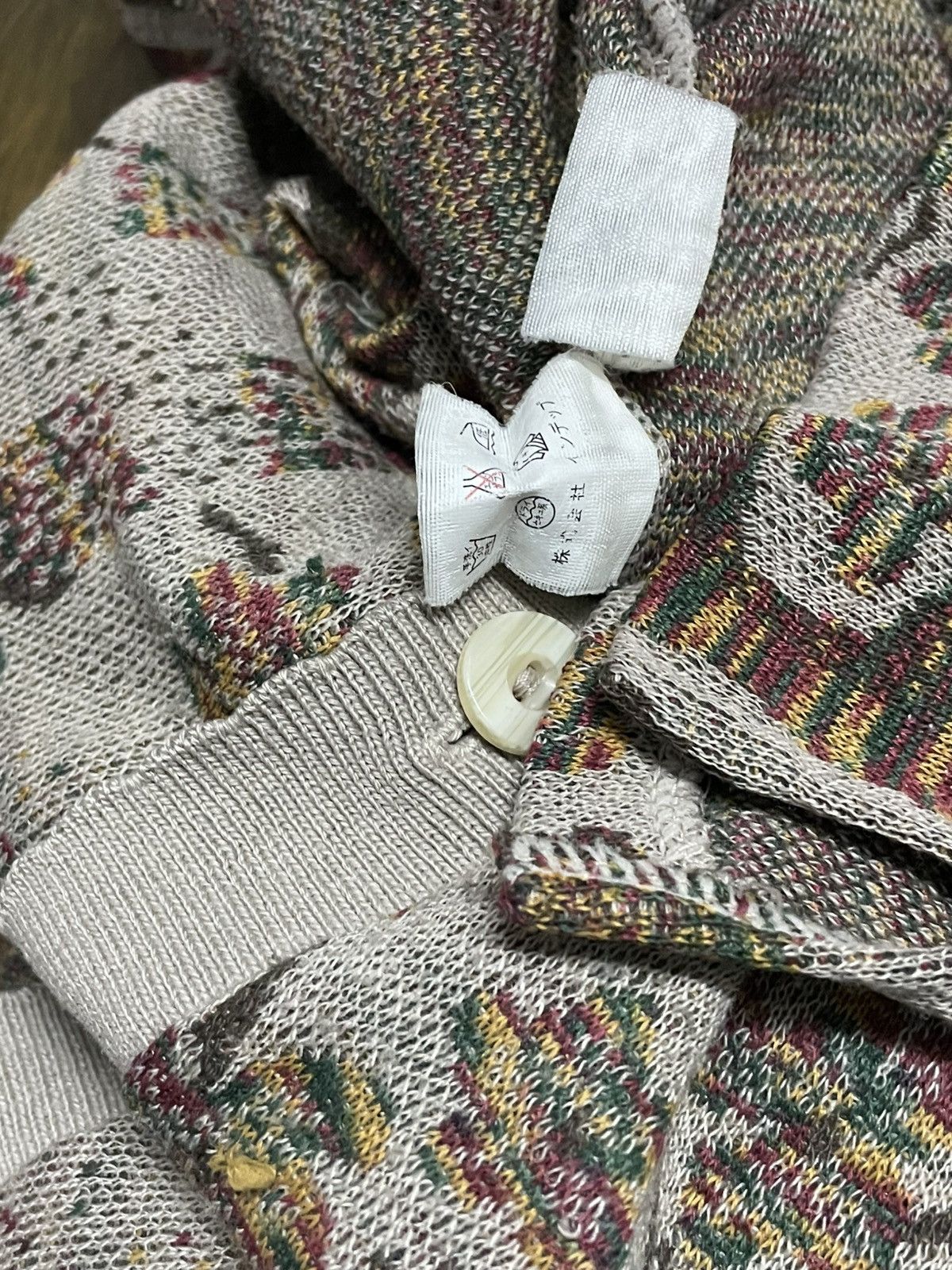 Japanese Brand Vintage 1990s Japan Venlicella Classic Distressed Cardigan Size US M / EU 48-50 / 2 - 15 Thumbnail