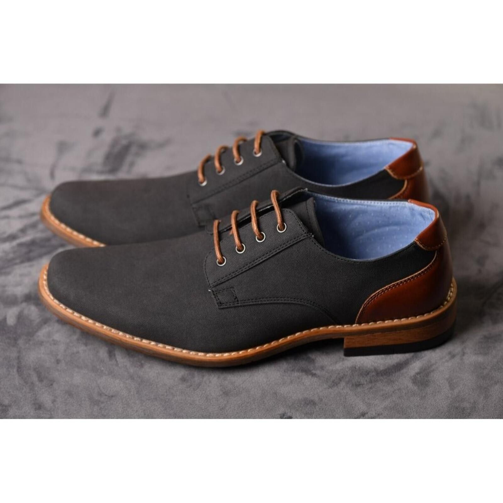 Perry Ellis Perry Ellis Portfolio Ultra Foam Winston | Grey/Leather Size US 7.5 / EU 40-41 - 10 Thumbnail