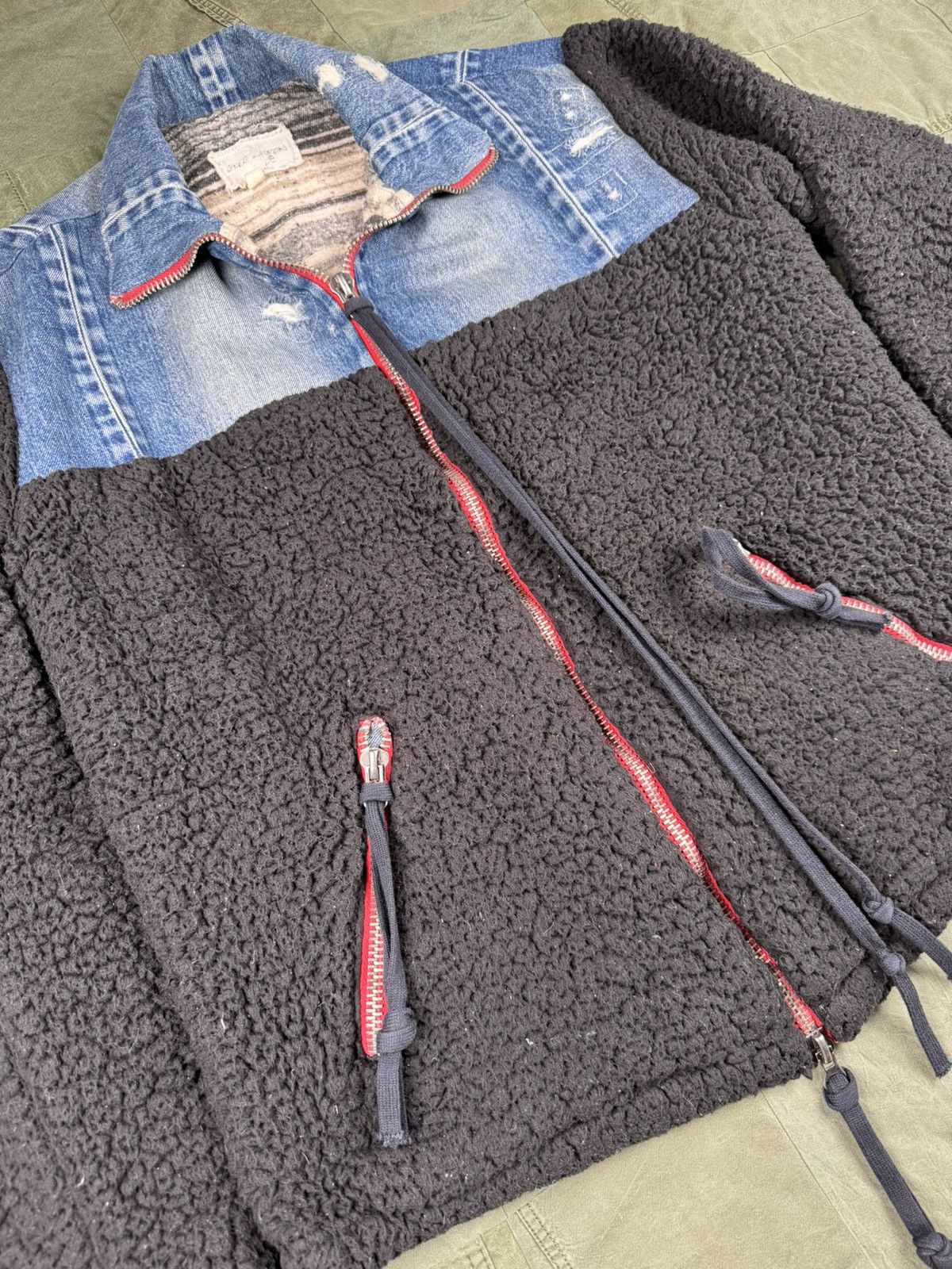 Greg Lauren Denim Sherpa High Tech Zip Size US L / EU 52-54 / 3 - 2 Thumbnail