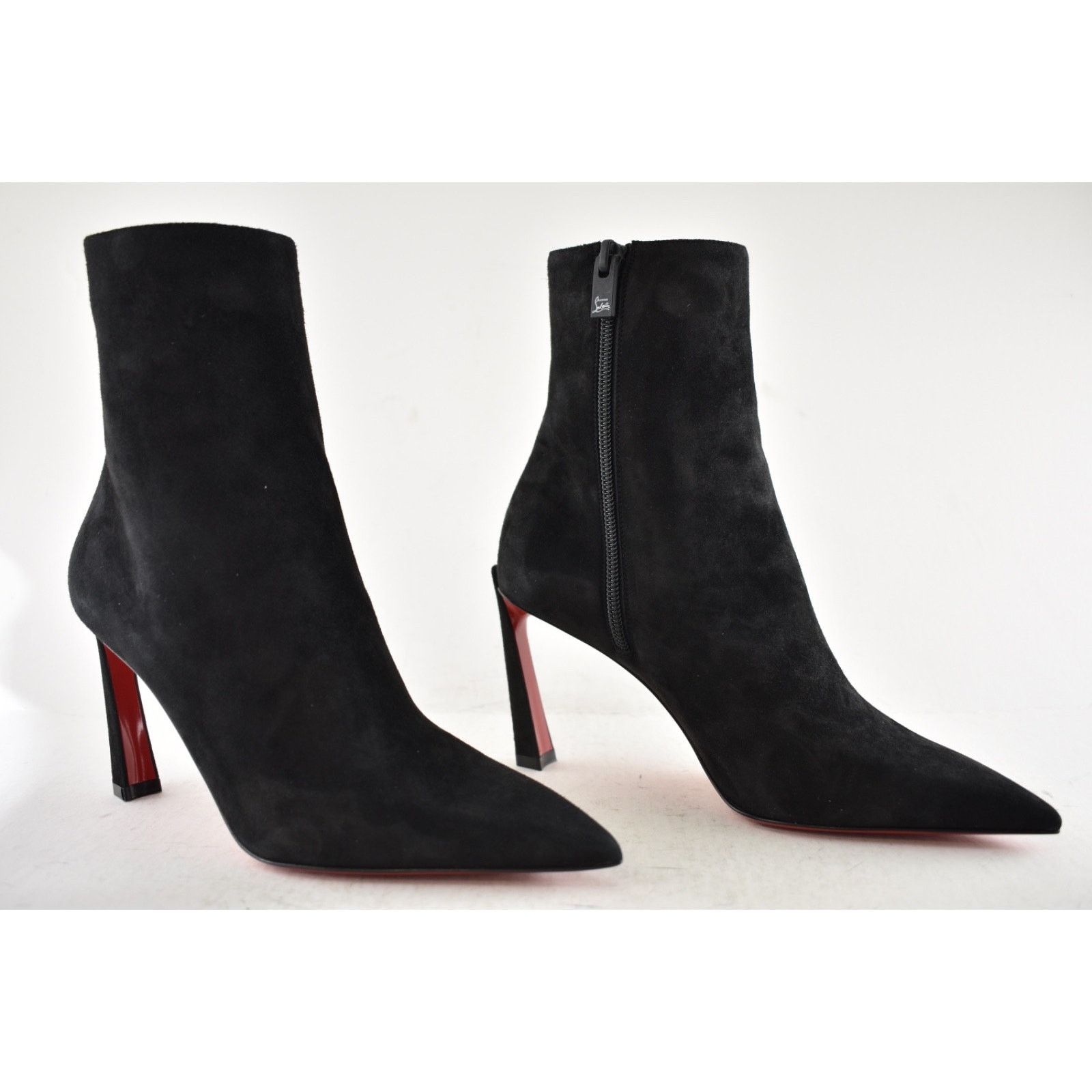 Christian Louboutin Christian Louboutin Condora Booty 85 Black Suede Ptd Toe 35 Size US 4 / IT 34 - 4 Thumbnail