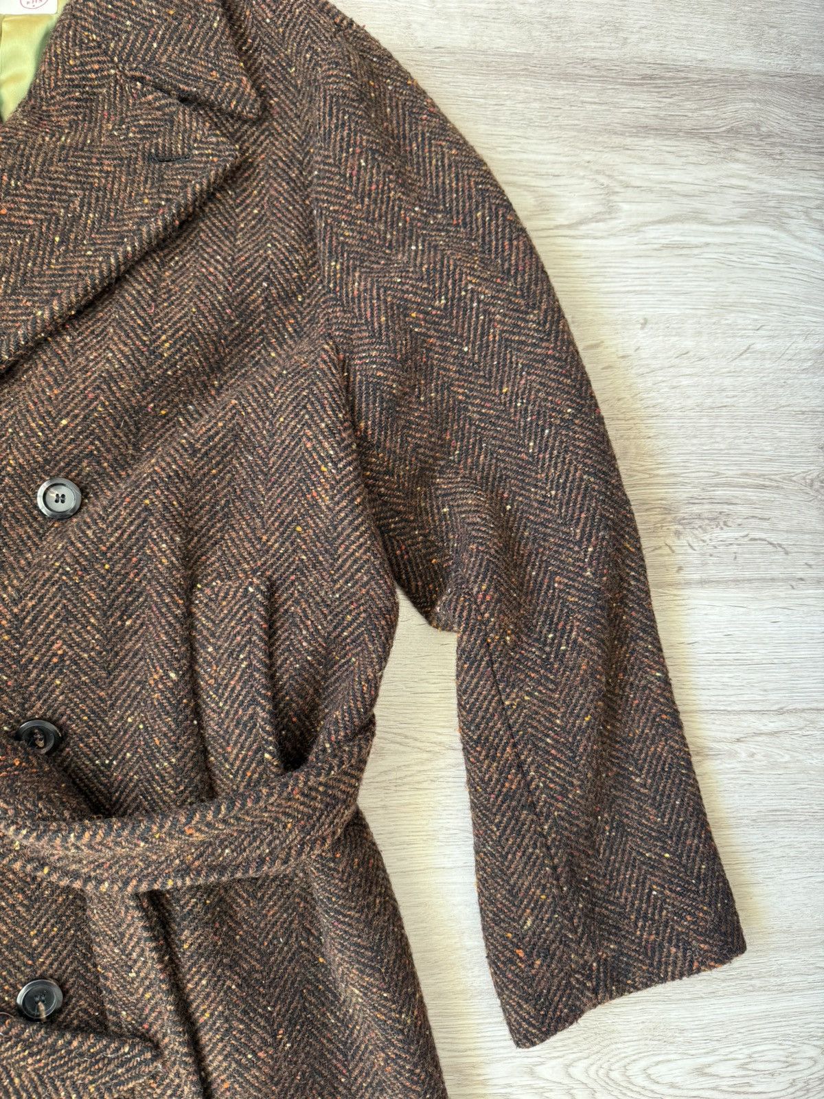 East Harbour Surplus East Harbour Surplus Belted Herringbone Wool Alpaca Coat Size US M / EU 48-50 / 2 - 3 Thumbnail