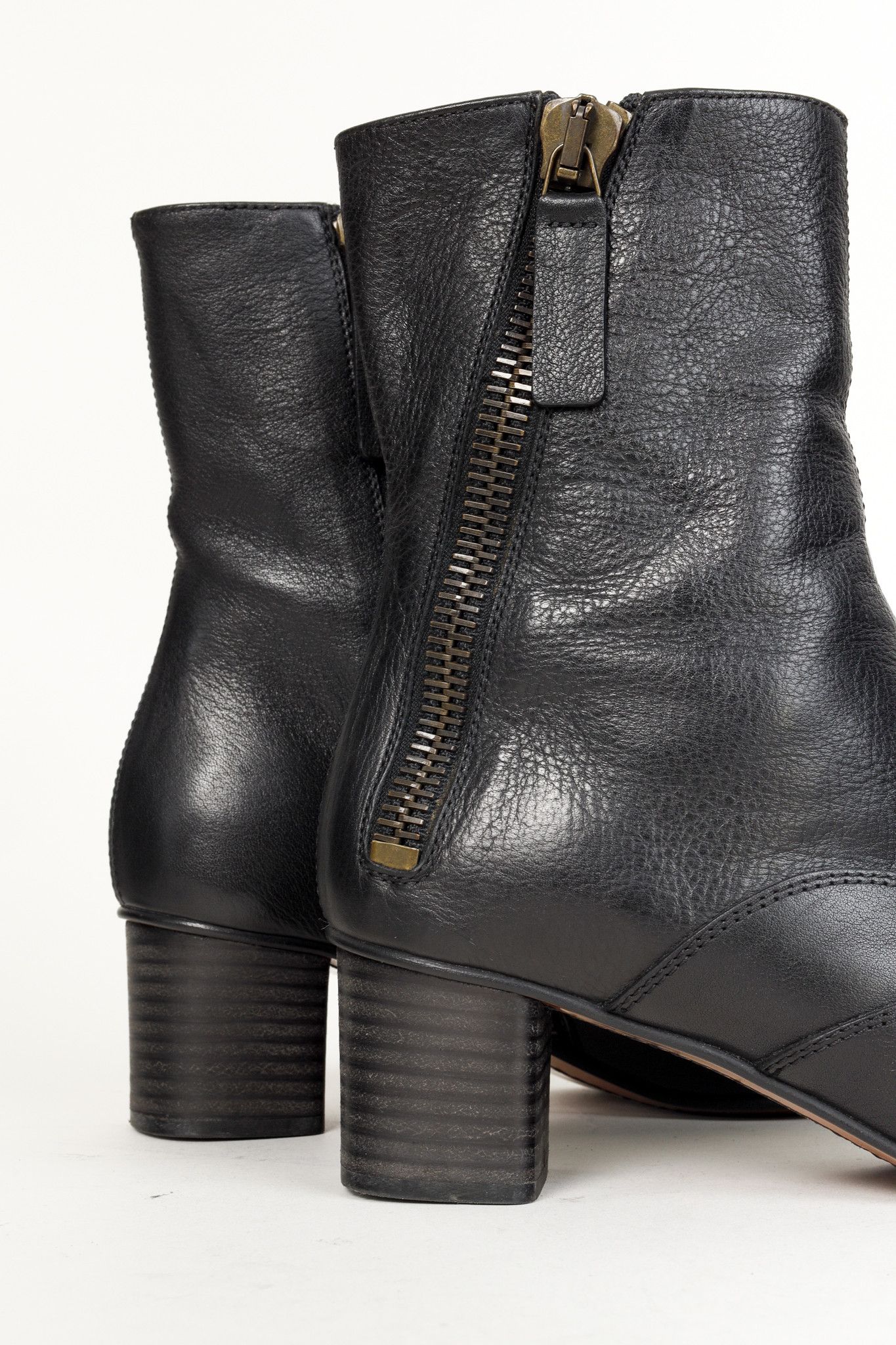 Chloe Chloé Lexie Black Leather Zipper Boot Size US 6 / IT 36 - 8 Thumbnail