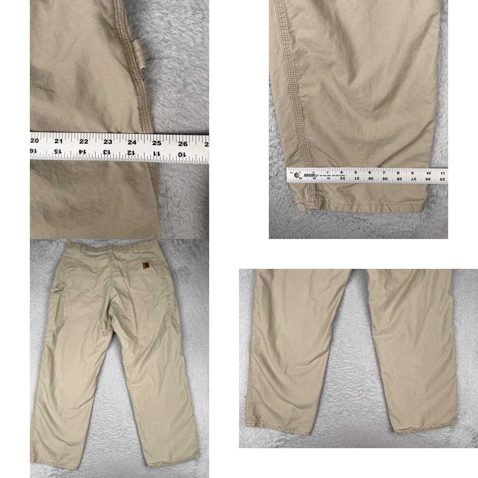 Carhartt Carhartt Pants Mens 40x32 Tan B151 Dungaree Fit Canvas Work Utility Hammer Loop Size US 40 / EU 56 - 9 Thumbnail