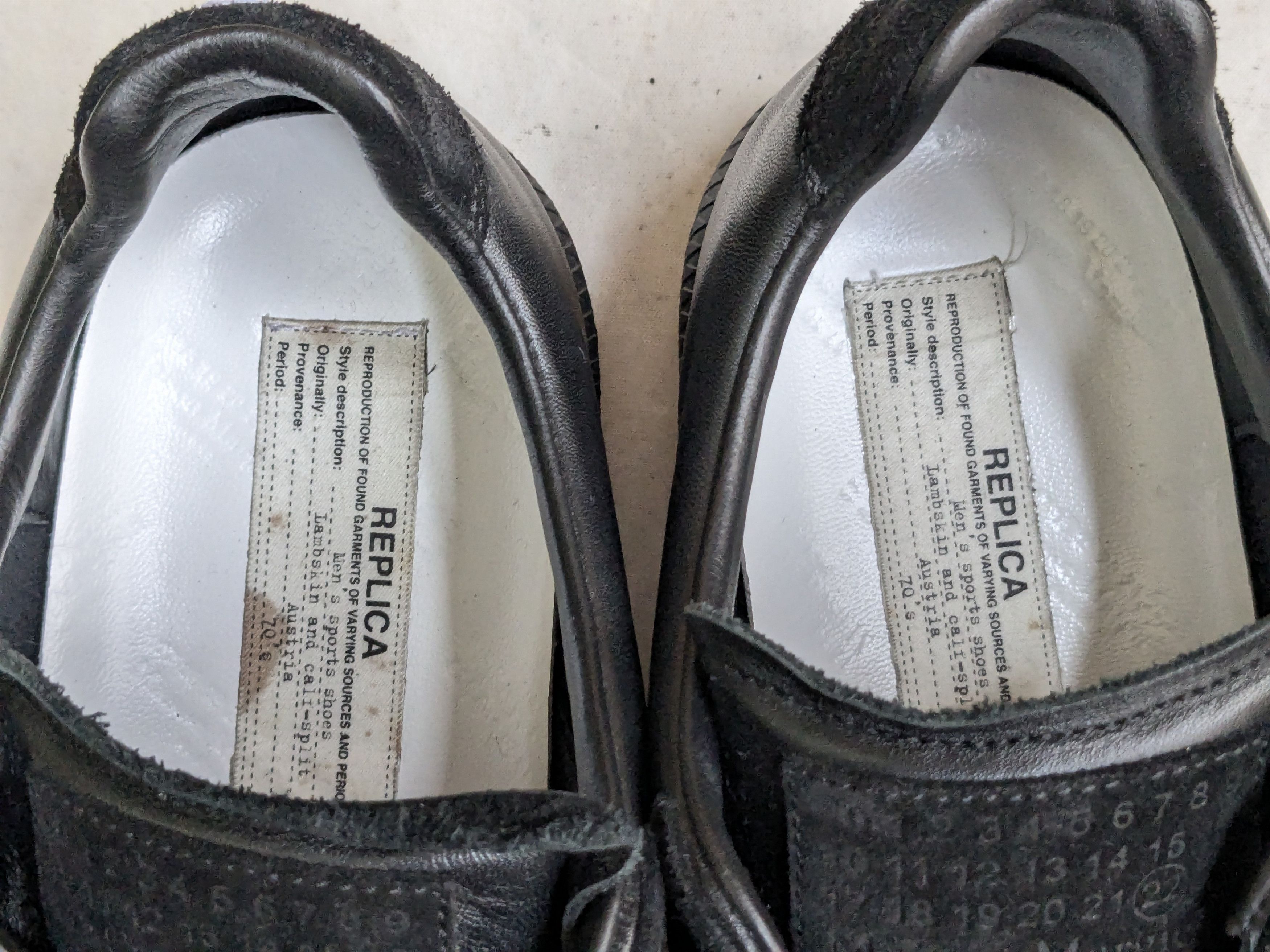 Maison Margiela Maison Margiela Replica GAT Black 10 43 Low Tops Size US 10 / EU 43 - 4 Thumbnail