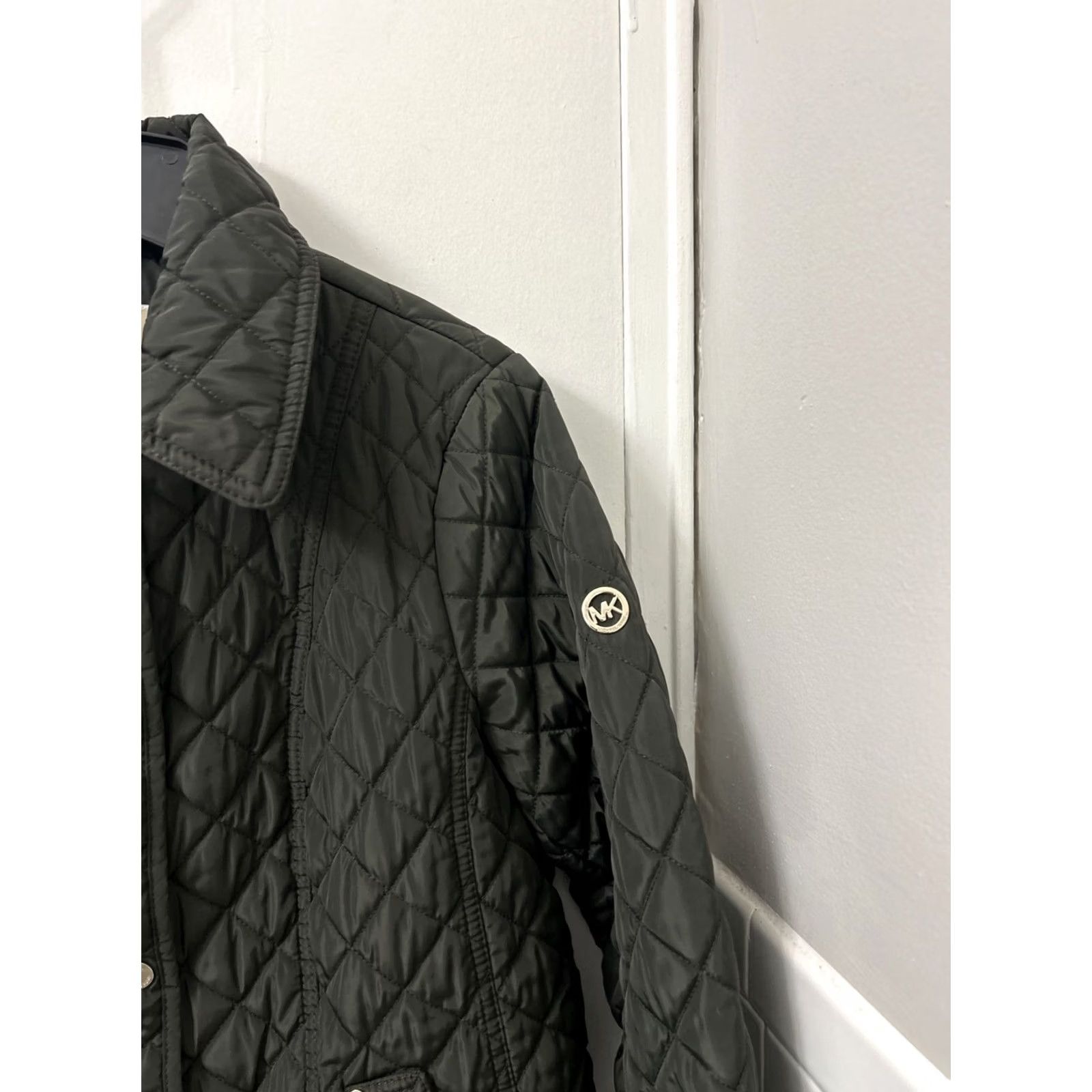 Michael Kors Michael Kors Quilted Jacket Womens M Green Coat Puffer Pockets Monogram Lined Size M / US 6-8 / IT 42-44 - 4 Thumbnail