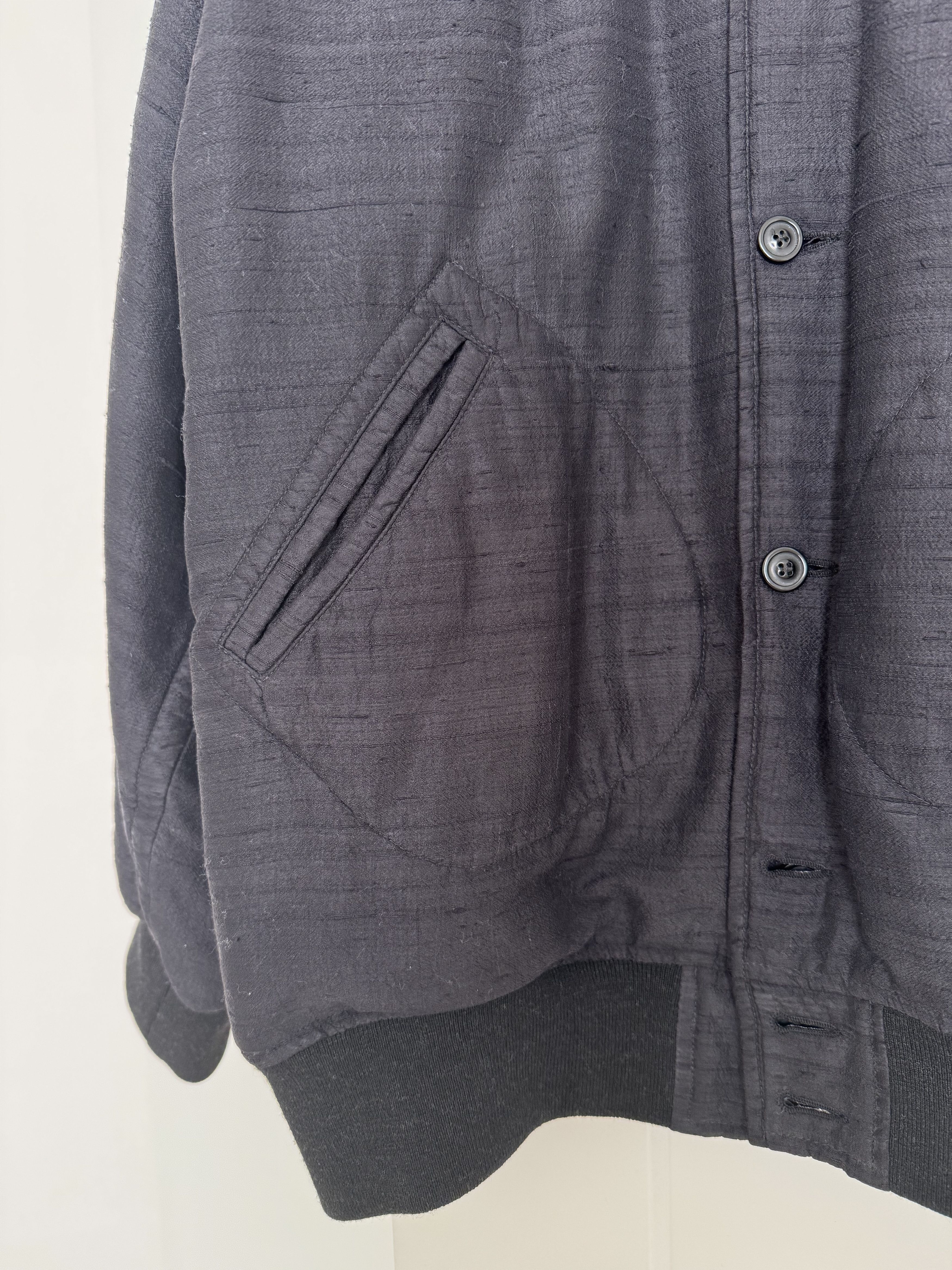 Maison Margiela Maison Margiela SS23 Silk Dupion Bomber Jacket Black 48 / M Size US M / EU 48-50 / 2 - 6 Thumbnail