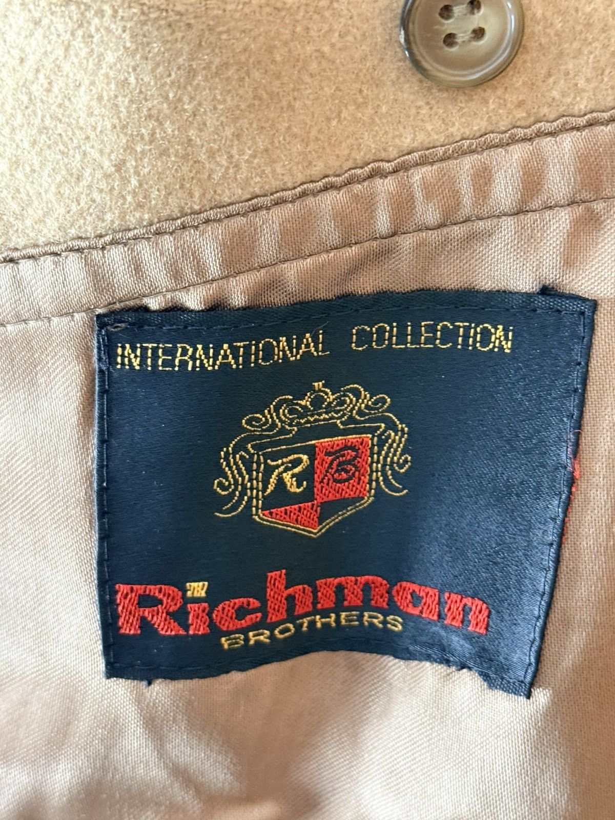 Other Richman Brothers Camel Polo Coat 42R Large Size US L / EU 52-54 / 3 - 3 Thumbnail