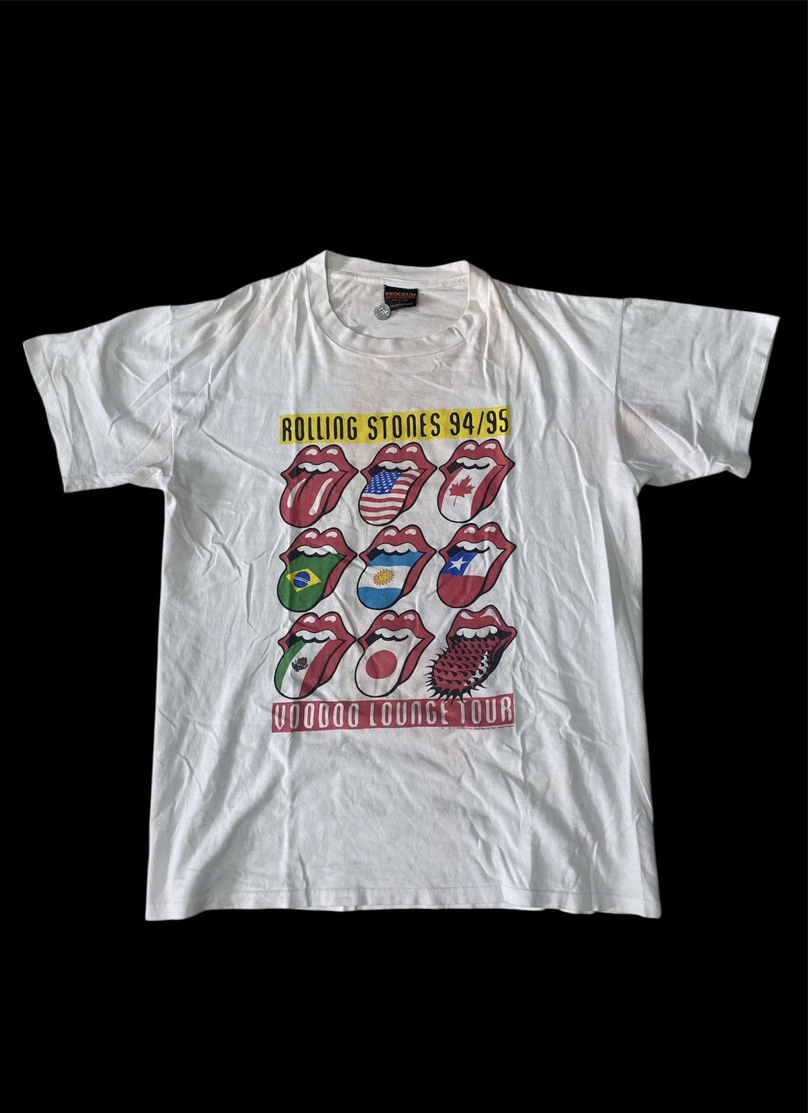 The Rolling Stones Vintage Brockum Rolling Stones Voodoo Lounge tour 90s Size US L / EU 52-54 / 3 - 1 Thumbnail