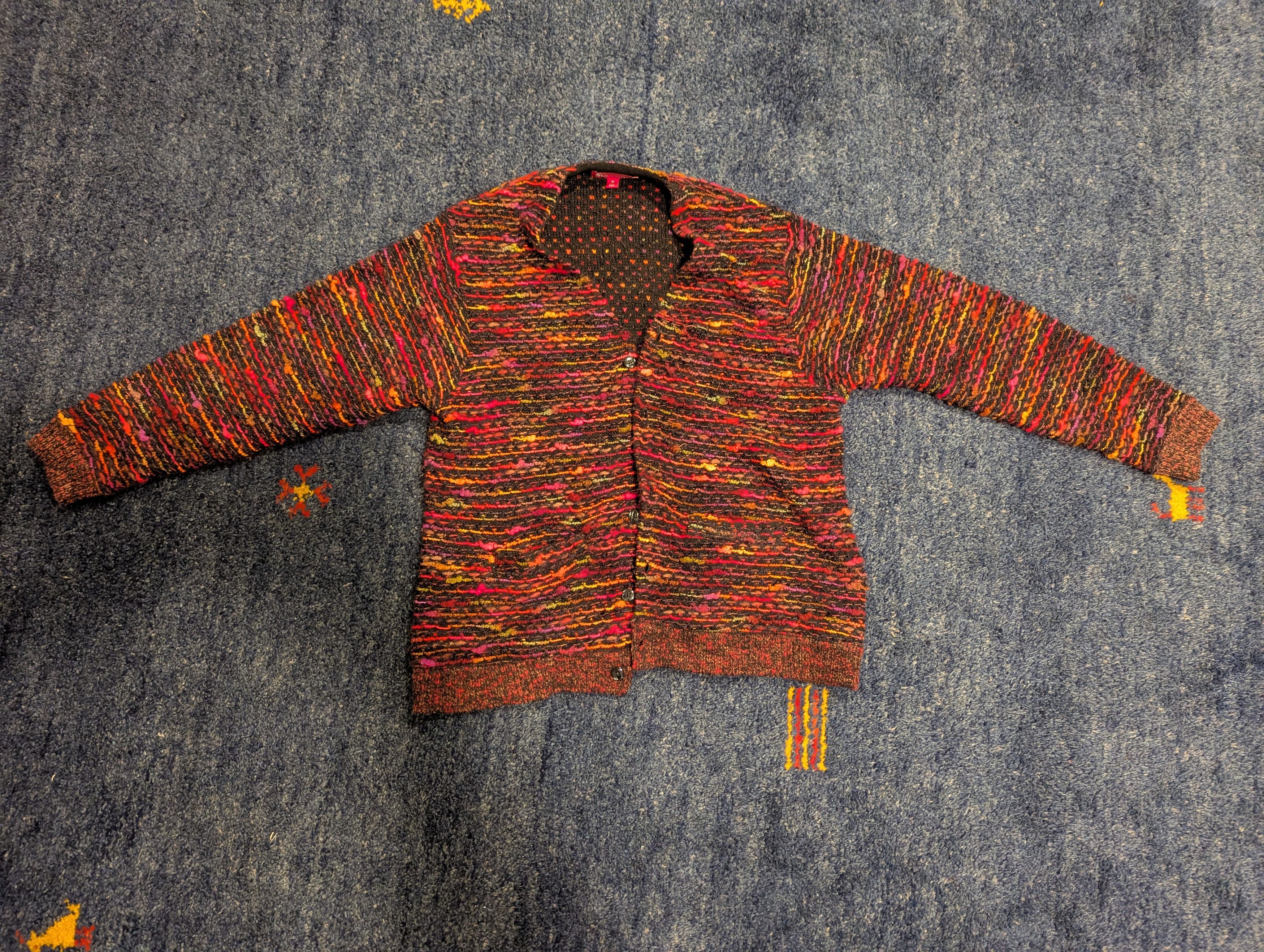 Supreme Supreme Textured Cardigan (FW25) - Orange Size US M / EU 48-50 / 2 - 1 Thumbnail