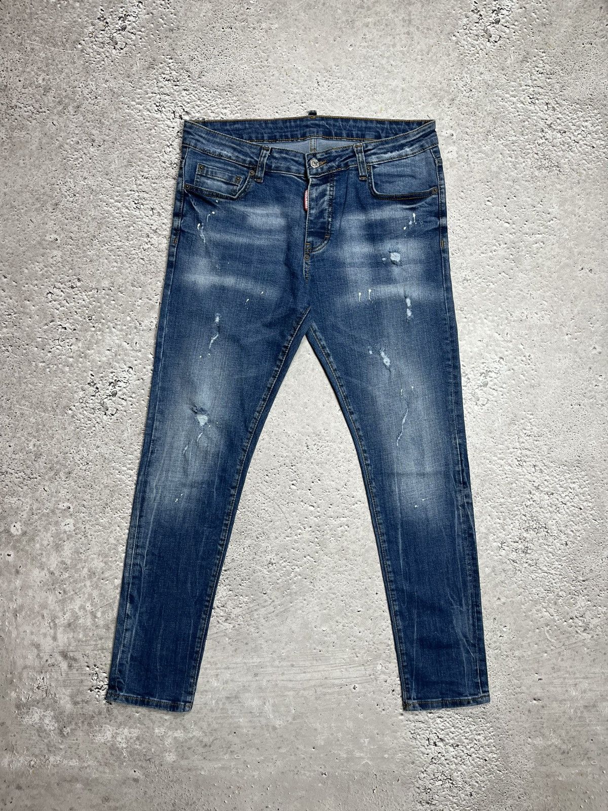 Dsquared2 Dsquared2 Slim Fit Skinny Jeans Blue Denim Made in Italy 52 Size US 34 / EU 50 - 6 Thumbnail