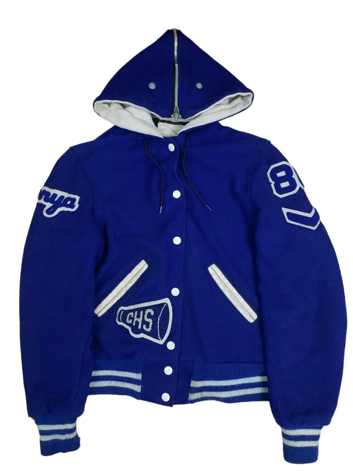 Delong Vintage Delong Wool Varsity Jacket Sportwear Size US S / EU 44-46 / 1 - 1 Thumbnail