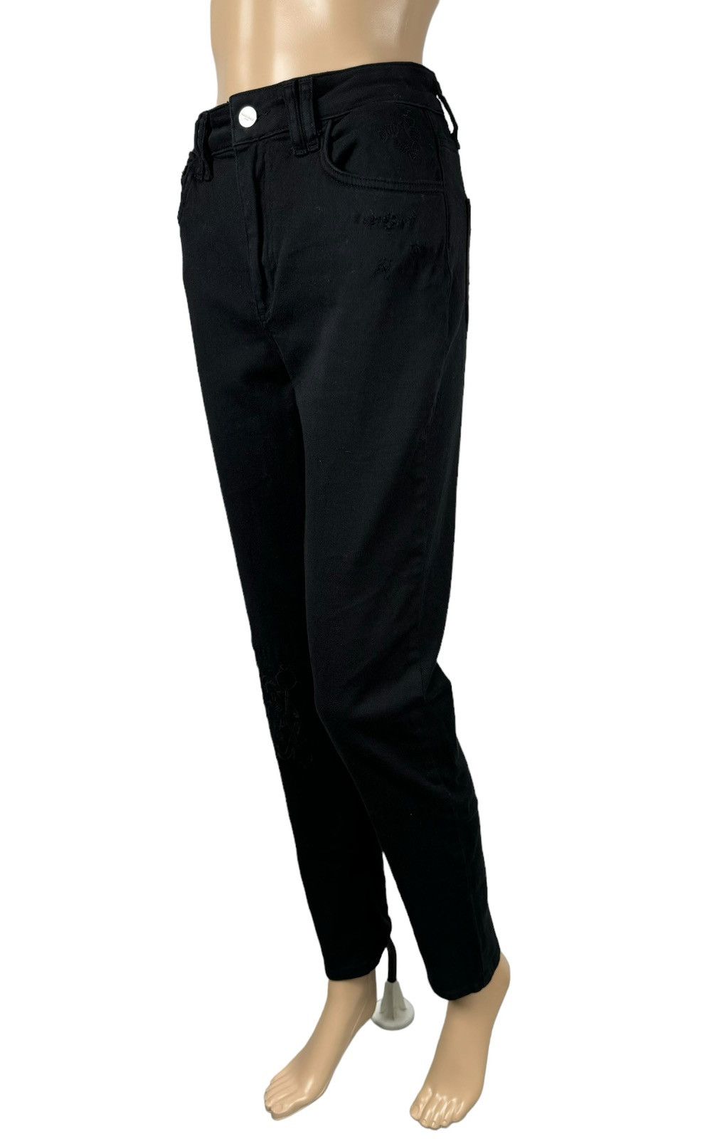Designer Max&Moi Black Jeans Embroidered Sweet Collection size 38 Size 26" / US 2 / IT 38 - 1 Thumbnail