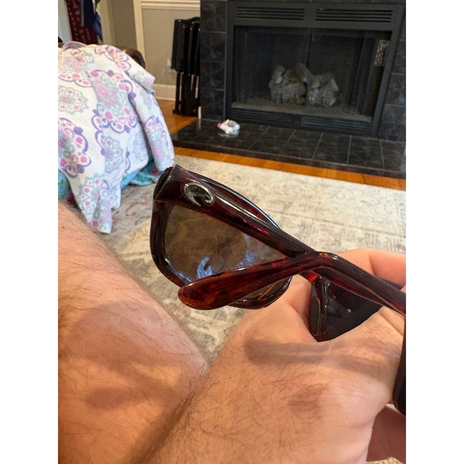 Costa Del Mar Costa Del Mar HR 10 Sunglasses Brown Tortoise Blue Mirrored Size ONE SIZE - 2 Thumbnail