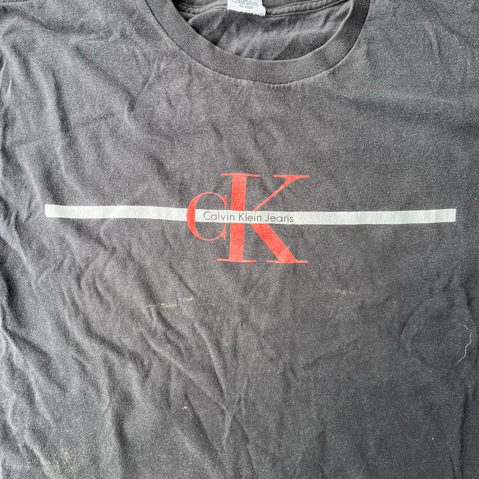 Vintage VINTAGE CALVIN KLEIN JEANS SHIRT BLACK TEE LARGE 90S 00S Size US L / EU 52-54 / 3 - 2 Thumbnail