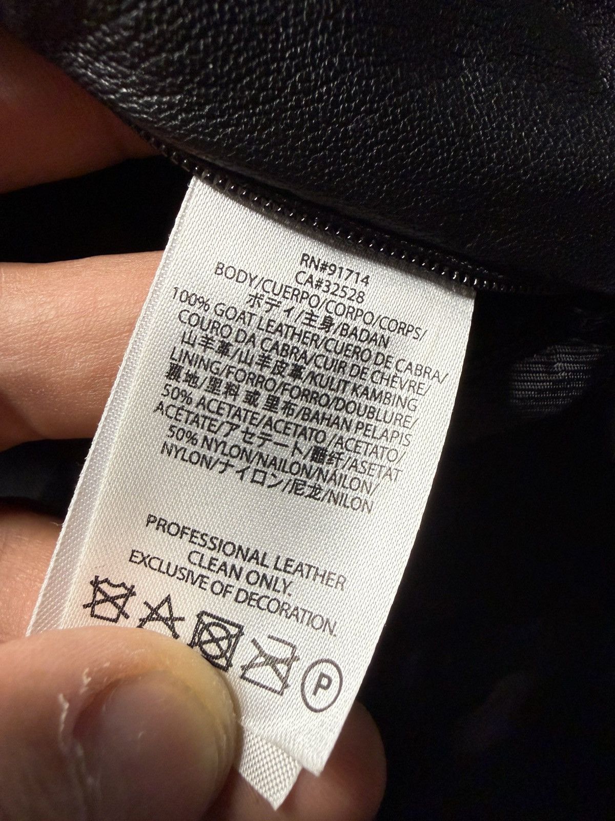Emporio Armani Armani Exchange Leather Aviator Jacket With Fur Collar Size US L / EU 52-54 / 3 - 11 Thumbnail
