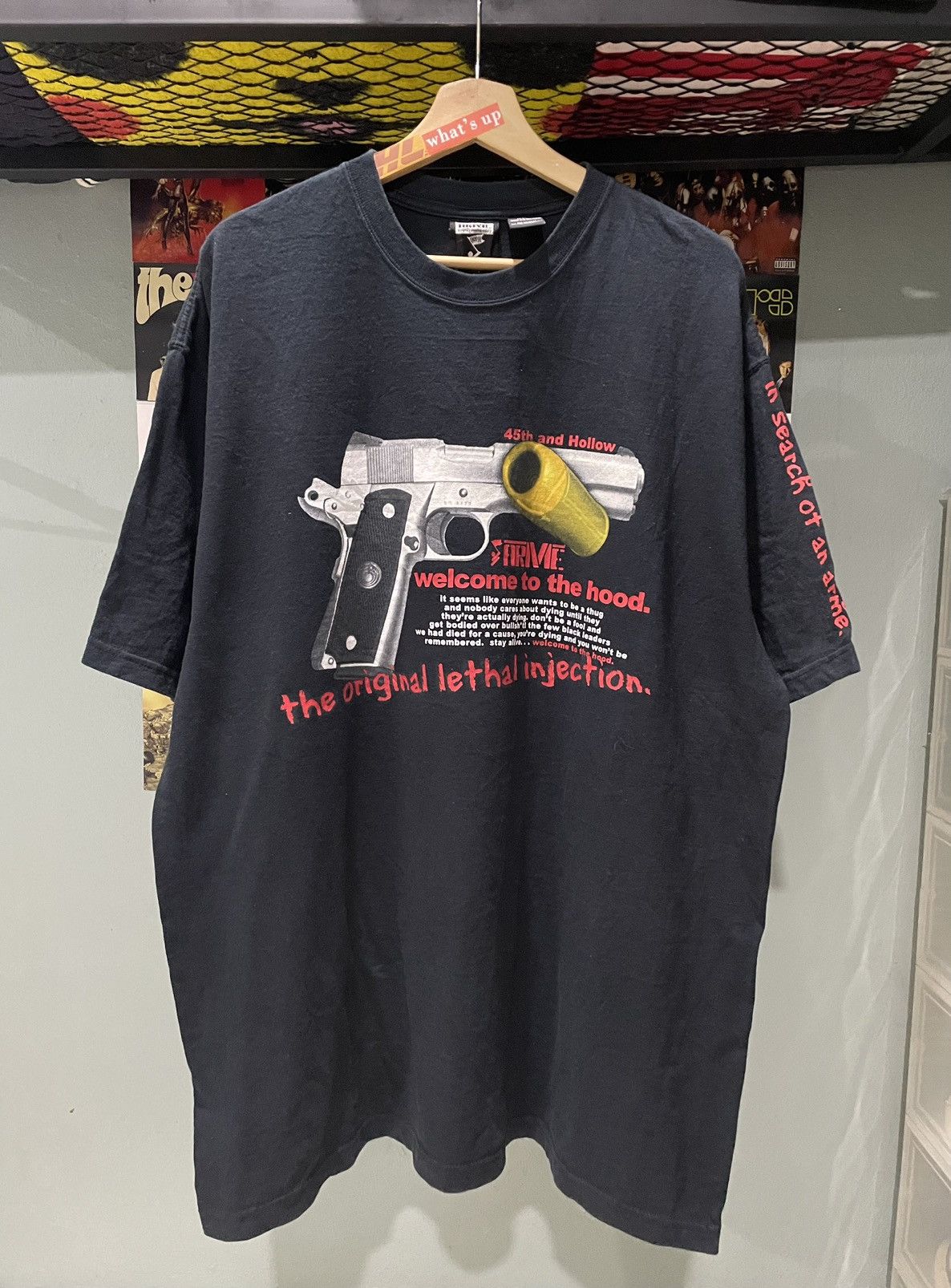 Vintage Vintage Welcome To The Hood Tee Size US XL / EU 56 / 4 - 1 Thumbnail