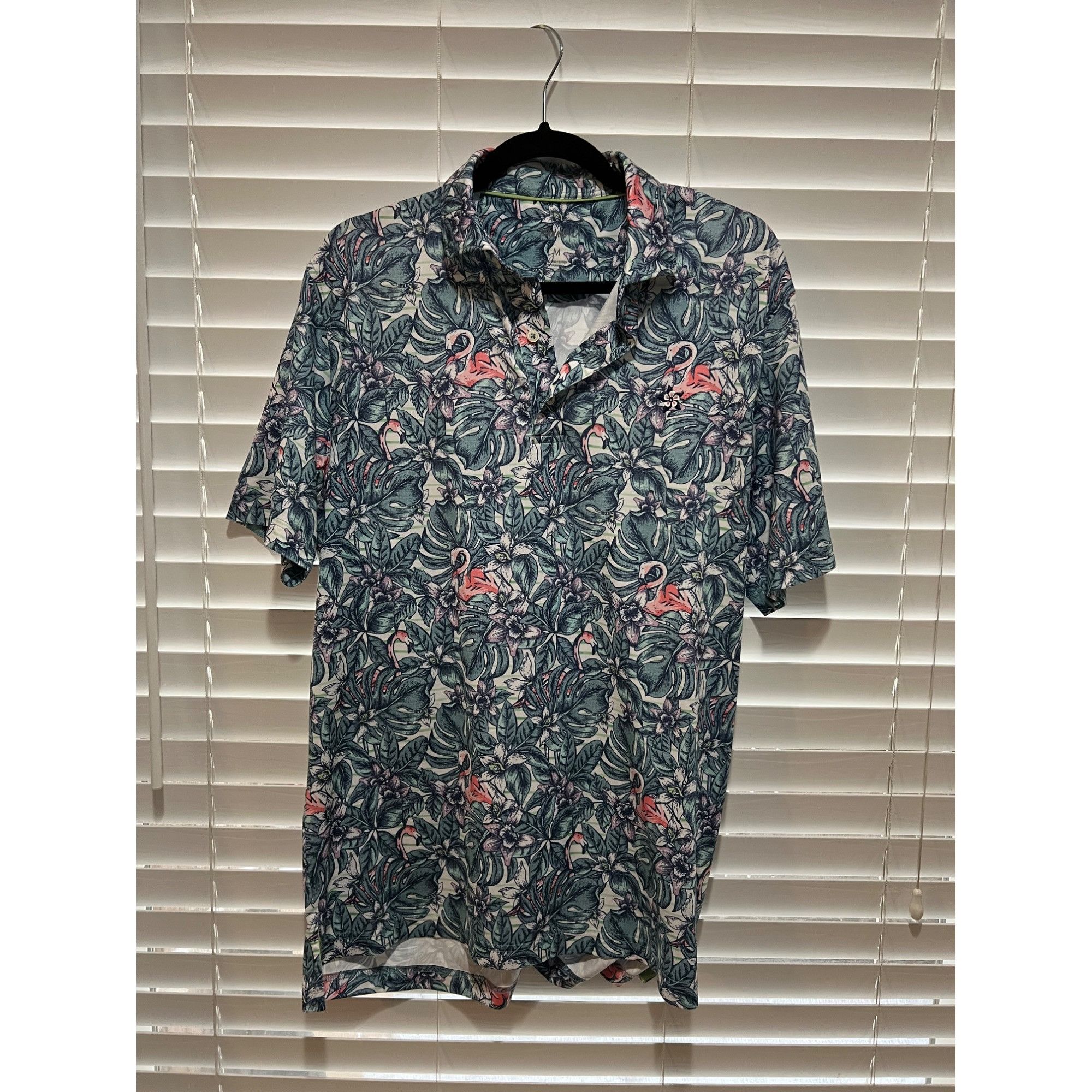 johnnie-O Johnnie-O Hawaiian Floral Polo Shirt - Size M Size US M / EU 48-50 / 2 - 1 Thumbnail