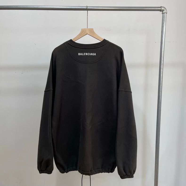 Balenciaga Balenciaga Round Neck Sweater with Embroidered Logo on the Size US XS / EU 42 / 0 - 1 Thumbnail