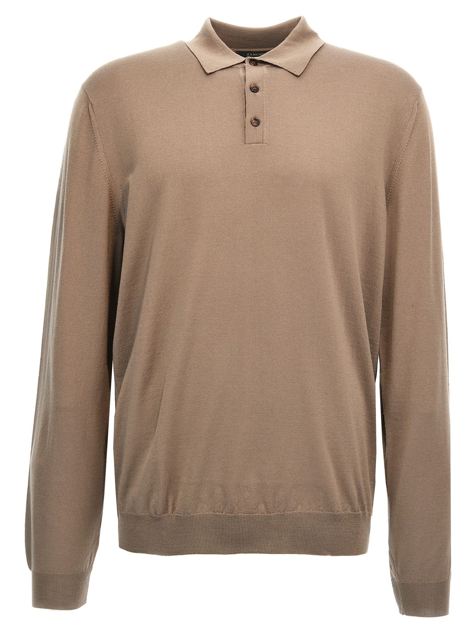 Zanone Virgin Wool Polo Shirt Size US M / EU 48-50 / 2 - 1 Thumbnail