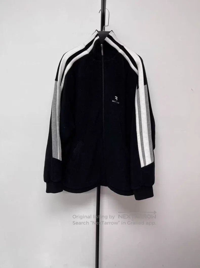 Balenciaga Balenciaga Vintage Sport Striped Logo Printed Zip-Up Colla Size US XS / EU 42 / 0 - 1 Thumbnail
