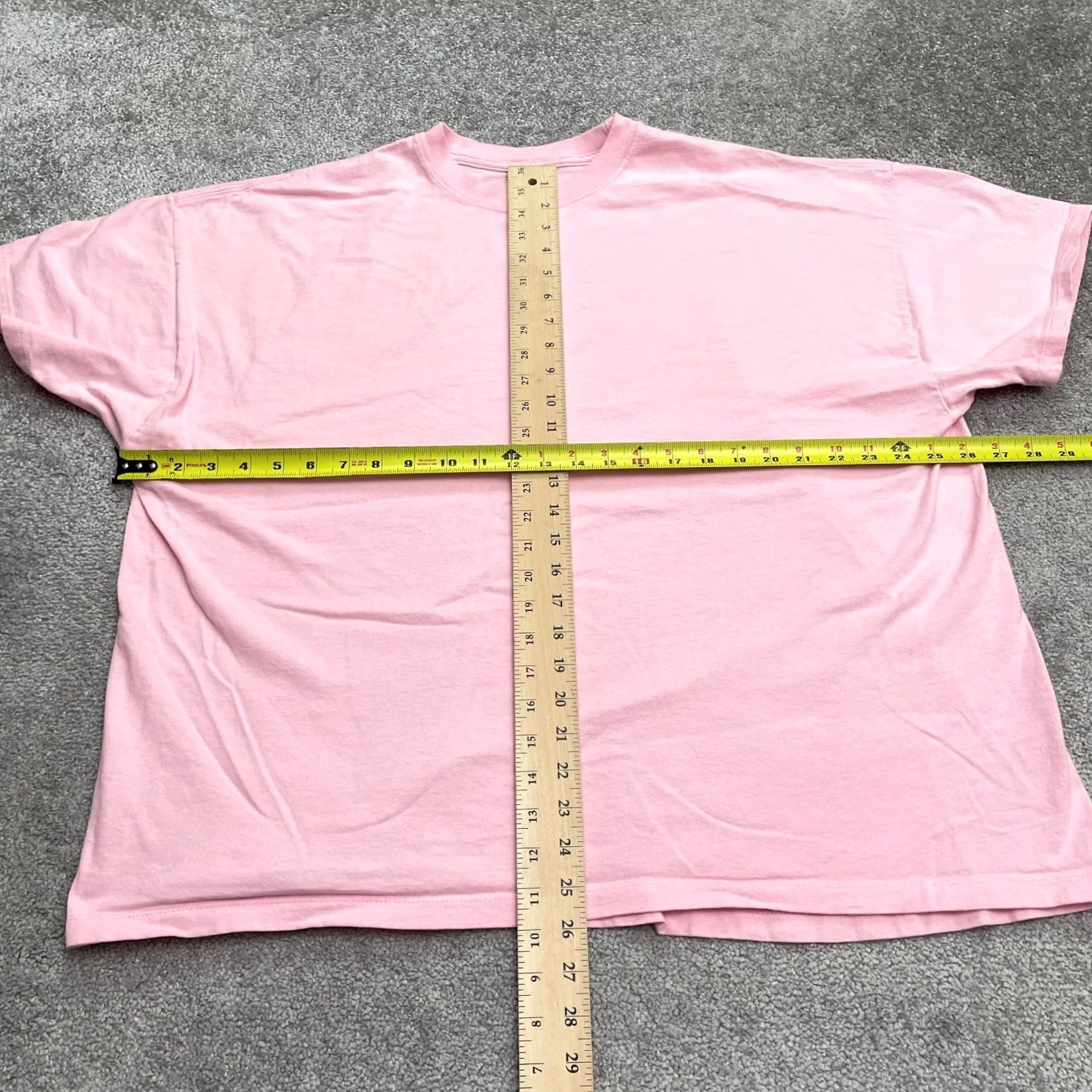 Hanes Hanes Beef-T Basic T-Shirt Mens 2XL Pink Crew Neck Short Sleeve Essential Tee Shirt Mens Regular Cotton Knit Logo Vintage: No Size US XXL / EU 58 / 5 - 6 Thumbnail