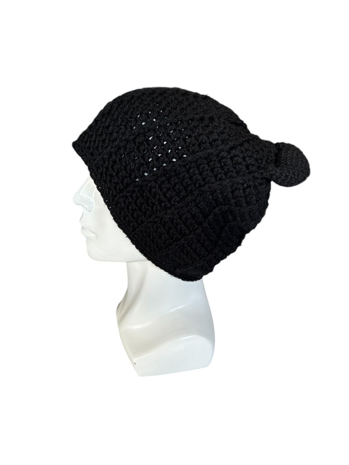 Japanese Brand × Kapital × Vintage Horn Devil Bunny Crochet Knitted Handmade Big Beanie Hats☠️☠️ Size ONE SIZE - 2 Thumbnail